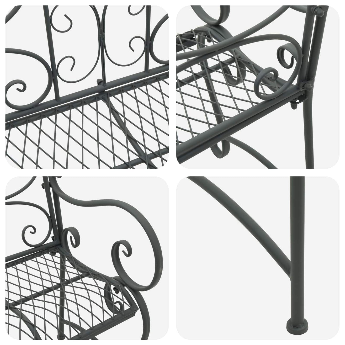 Tuinbank 2-Aantal zitplaatsen 114 x 56,5 x 90 cm Staal