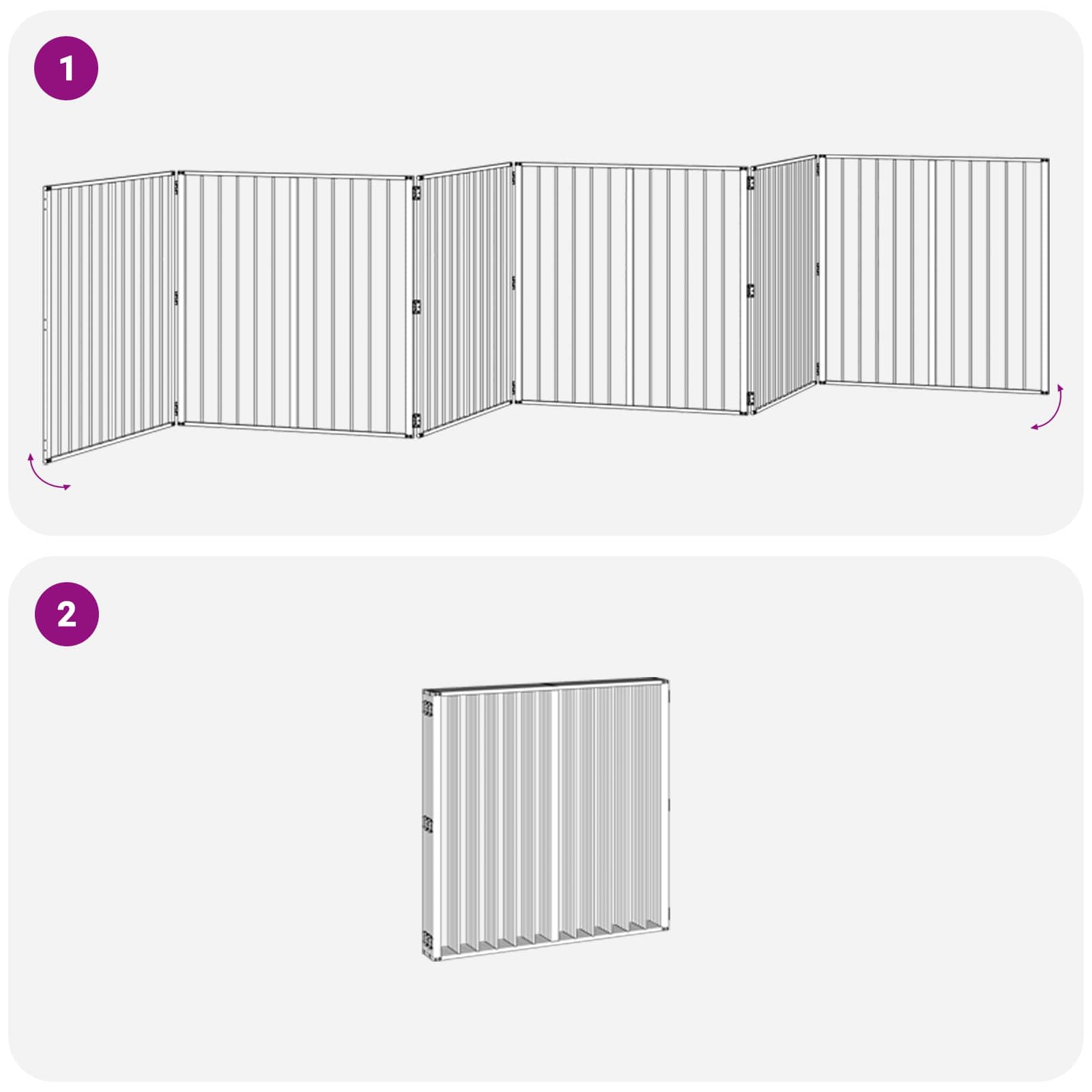 Hondenhek 6 pcs Zwart 100 x 100 cm Gegalvaniseerd staal is nu te koop bij PeponiXL, paradijselijk wonen!