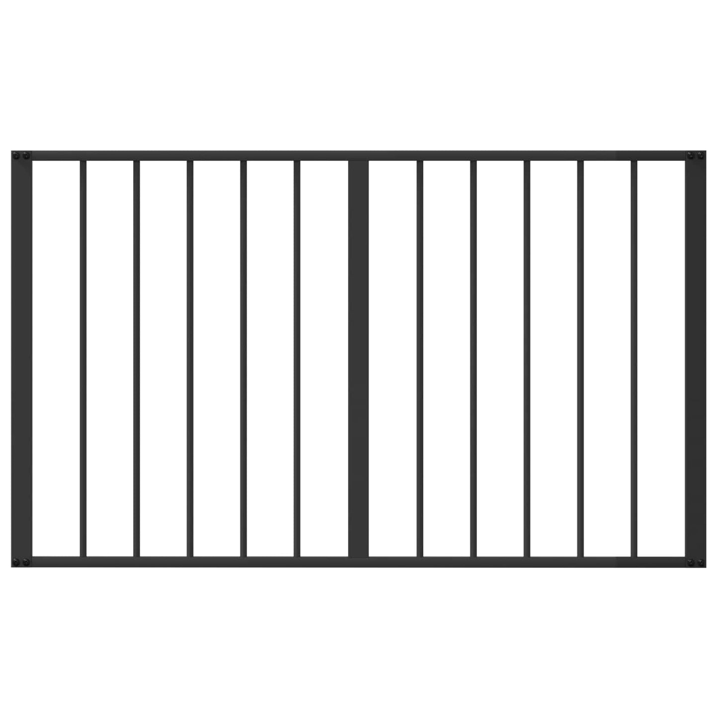 Hondenhek 6 pcs Zwart 100 x 60 cm Gegalvaniseerd staal is nu te koop bij PeponiXL, paradijselijk wonen!