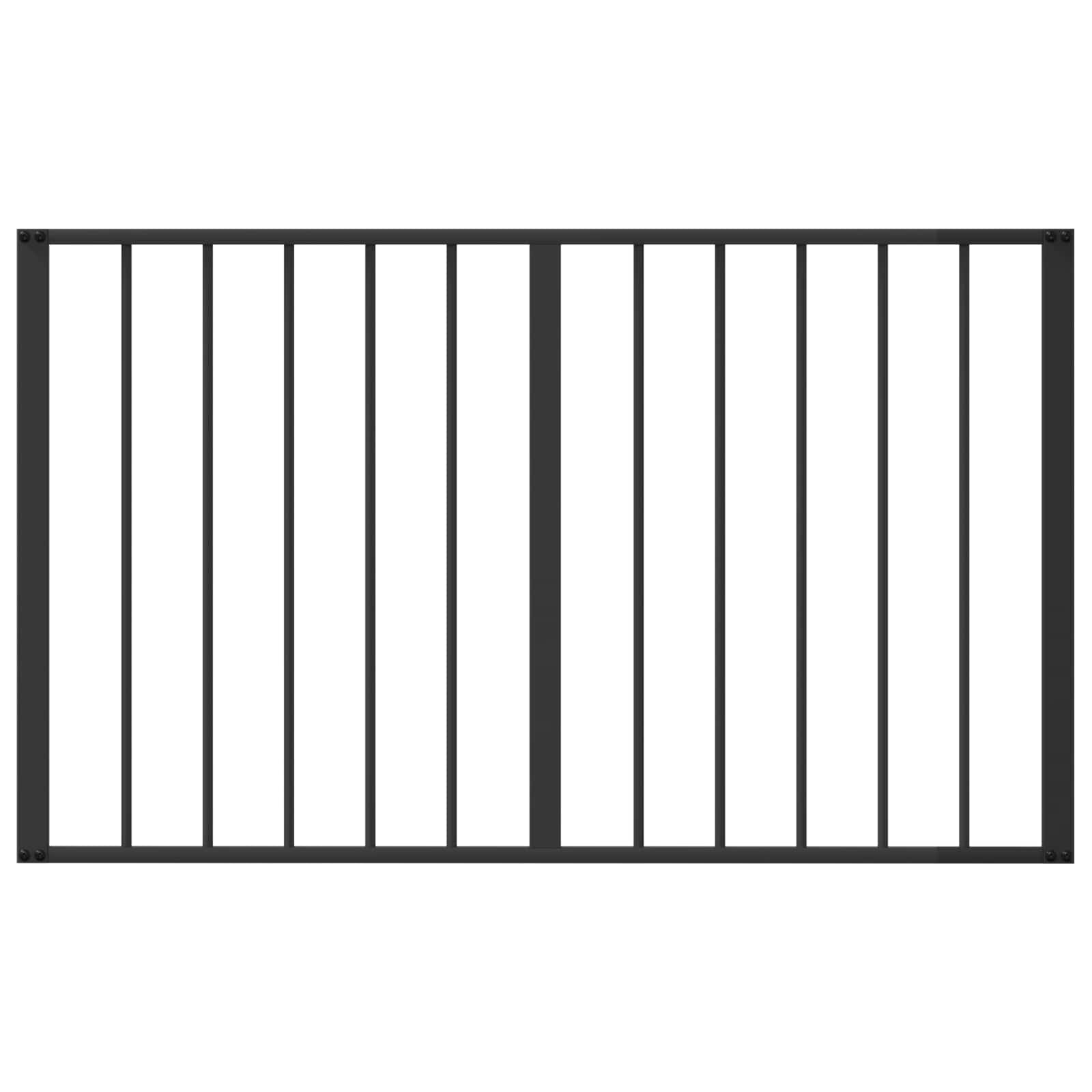 Hondenhek 6 pcs Zwart 100 x 60 cm Gegalvaniseerd staal is nu te koop bij PeponiXL, paradijselijk wonen!