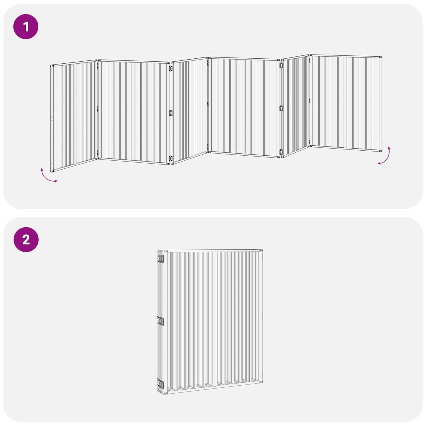 Hondenhek 6 pcs Zwart 80 x 100 cm Gegalvaniseerd staal is nu te koop bij PeponiXL, paradijselijk wonen!