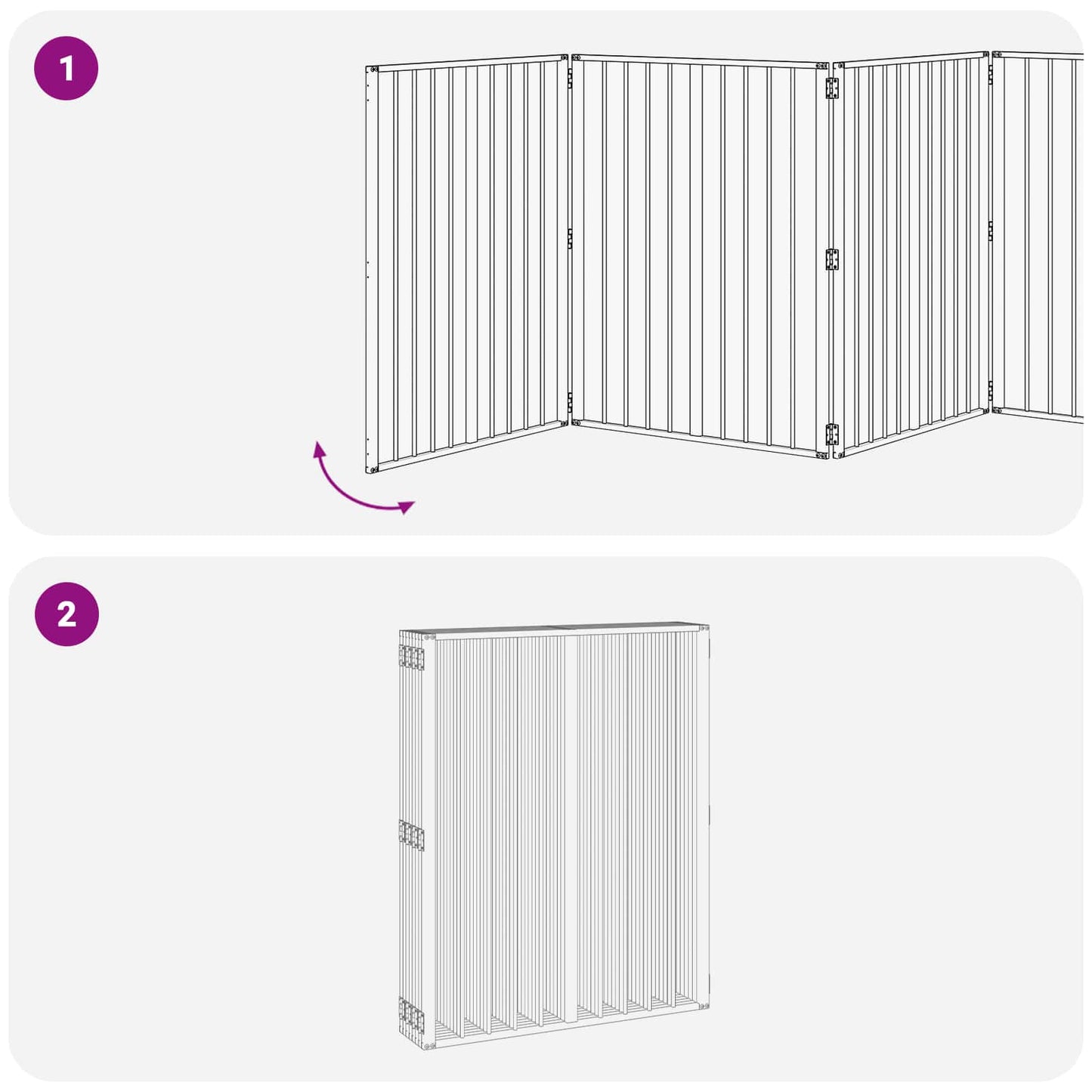 Hondenhek 8 pcs Zwart 80 x 100 cm Gegalvaniseerd staal is nu te koop bij PeponiXL, paradijselijk wonen!