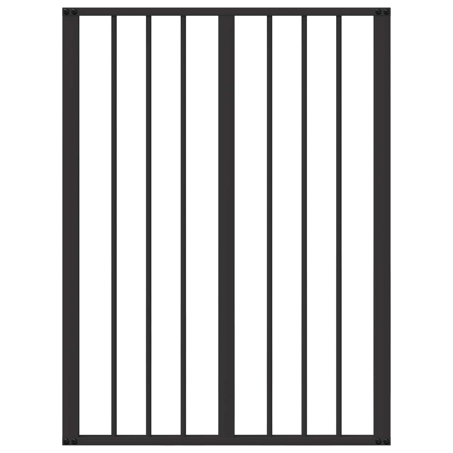 Hondenhek 10 pcs Zwart 60 x 80 cm Gegalvaniseerd staal is nu te koop bij PeponiXL, paradijselijk wonen!