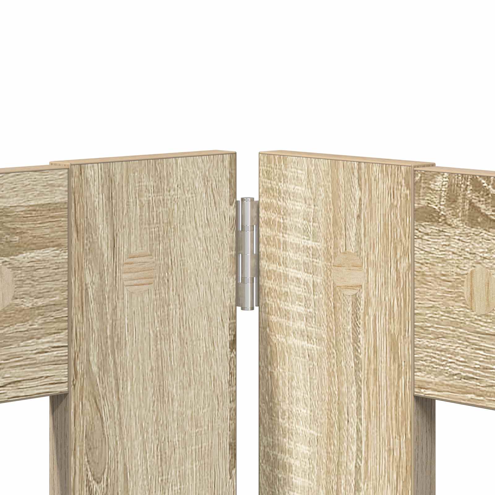 Opvouwbaar hondenhek met standaards 2 pcs Sonoma Eiken 200,5 cm is nu te koop bij PeponiXL, paradijselijk wonen!