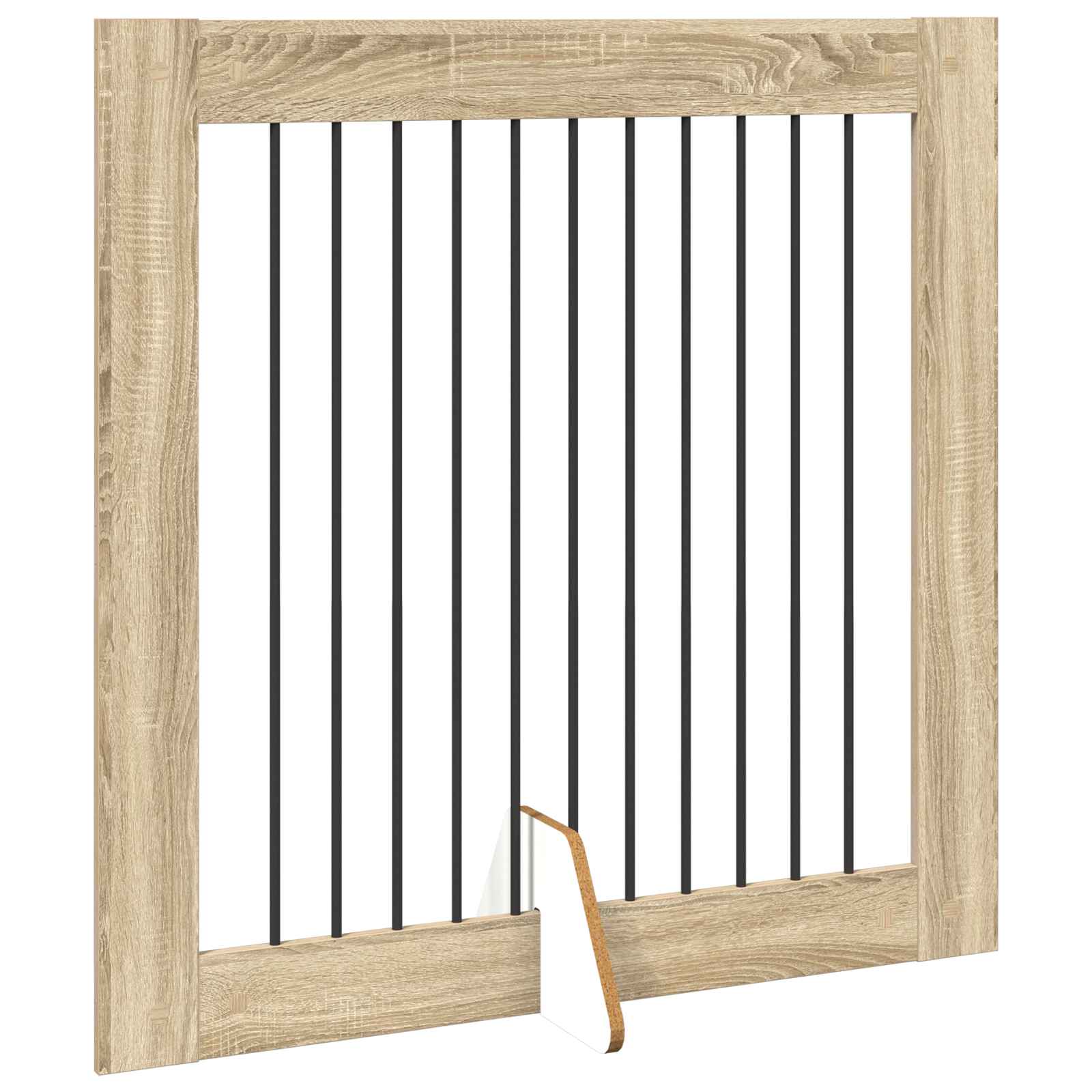 Opvouwbaar hondenhek met standaards 2 pcs Sonoma Eiken 200,5 cm is nu te koop bij PeponiXL, paradijselijk wonen!