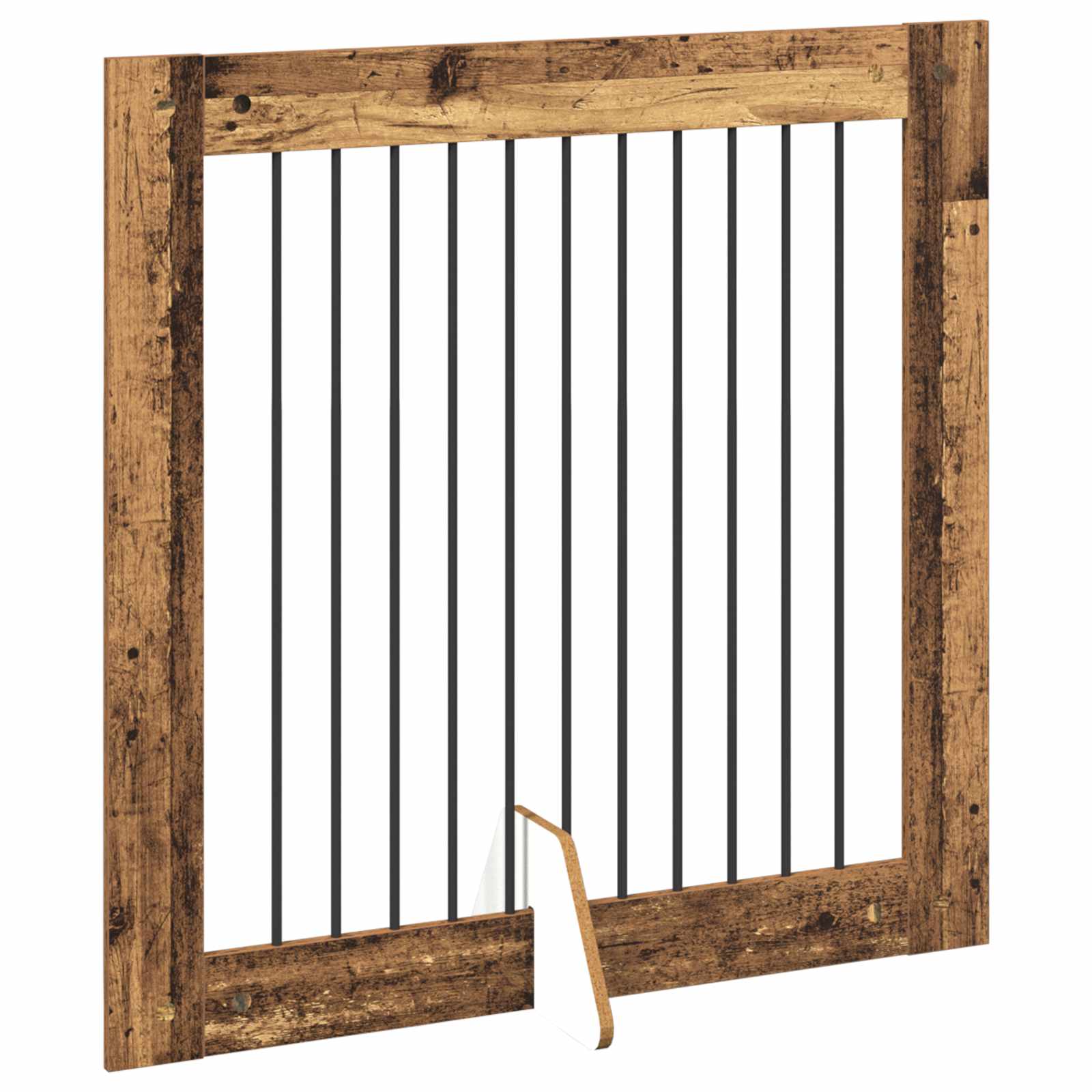 Hondenhekje met standaards 4 pcs Oud hout 100 x 100 cm is nu te koop bij PeponiXL, paradijselijk wonen!