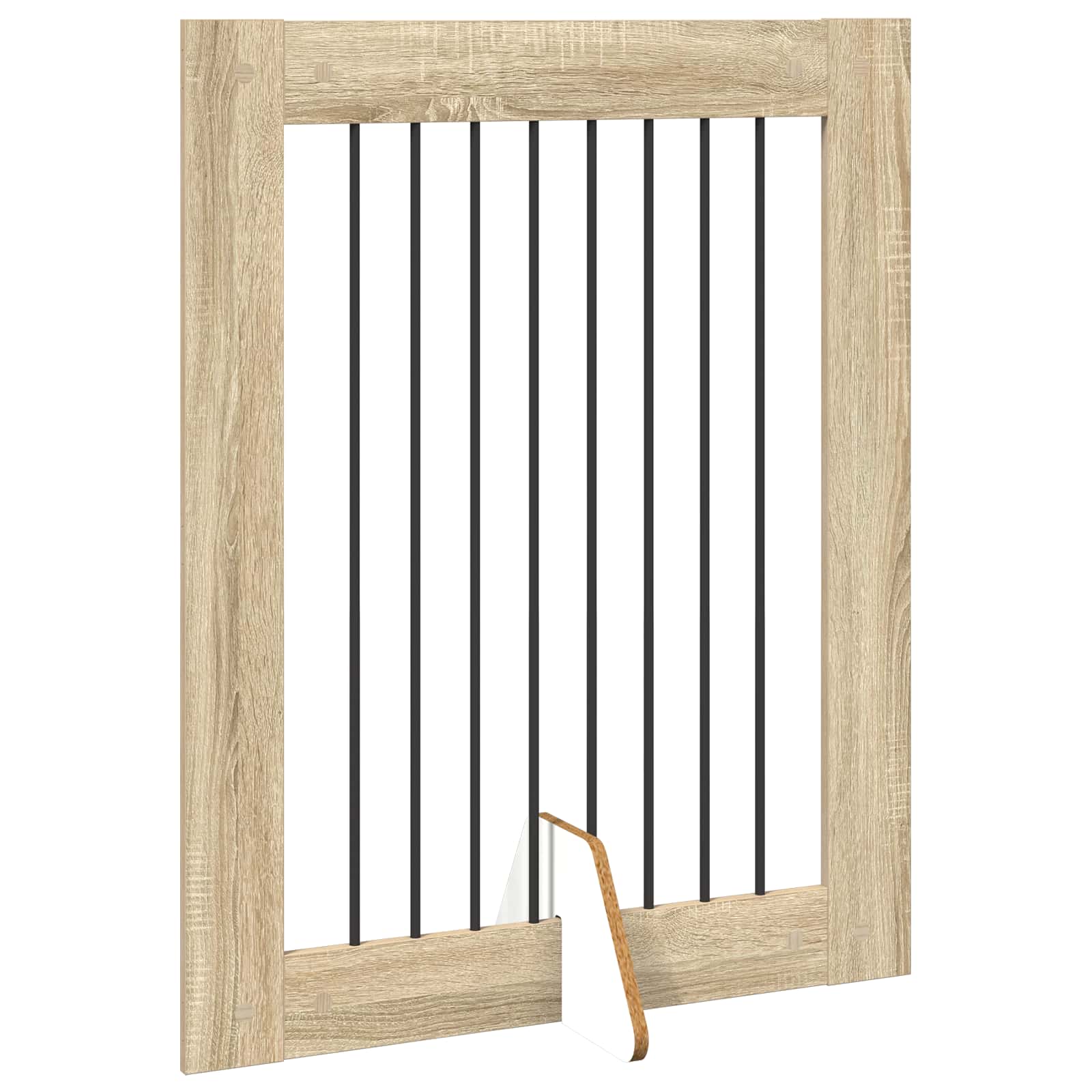 Opvouwbaar hondenhek met standaards 2 pcs Sonoma Eiken 160,5 cm is nu te koop bij PeponiXL, paradijselijk wonen!