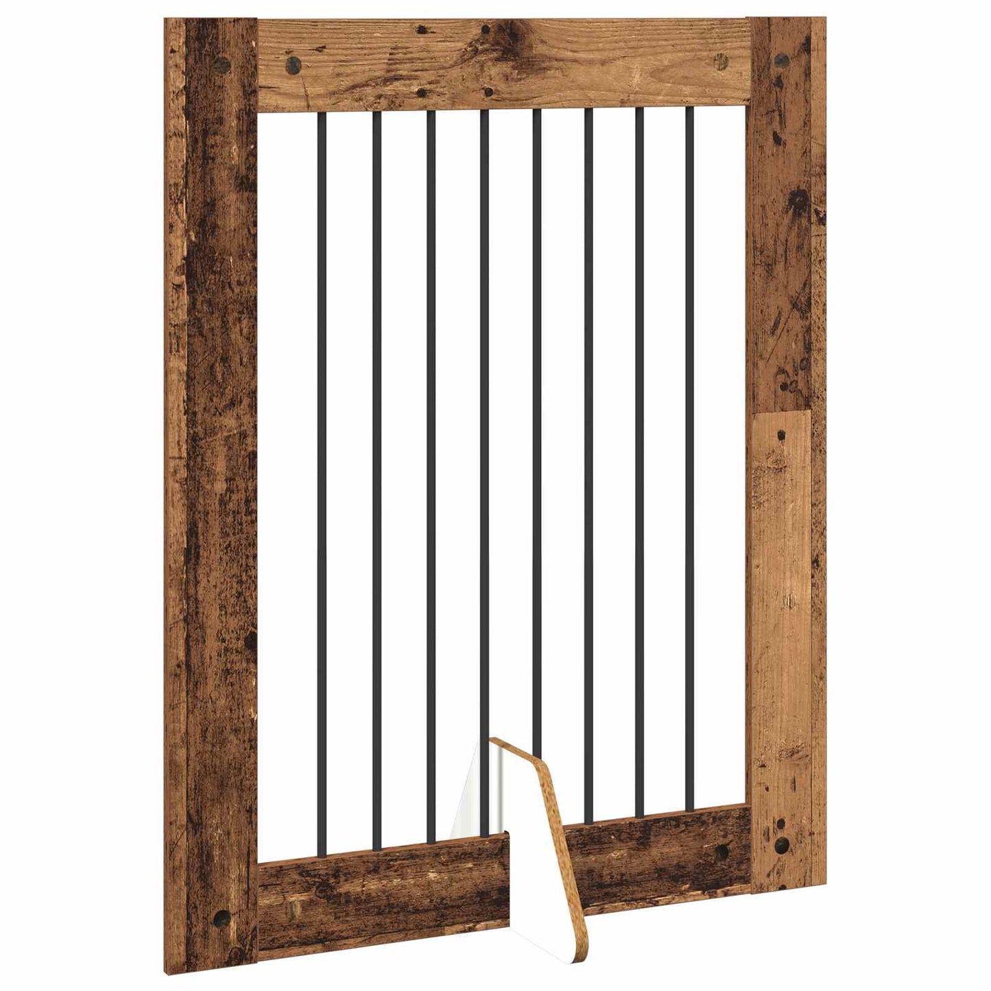 Hondenhekje met standaards 4 pcs Oud hout 80 x 100 cm is nu te koop bij PeponiXL, paradijselijk wonen!