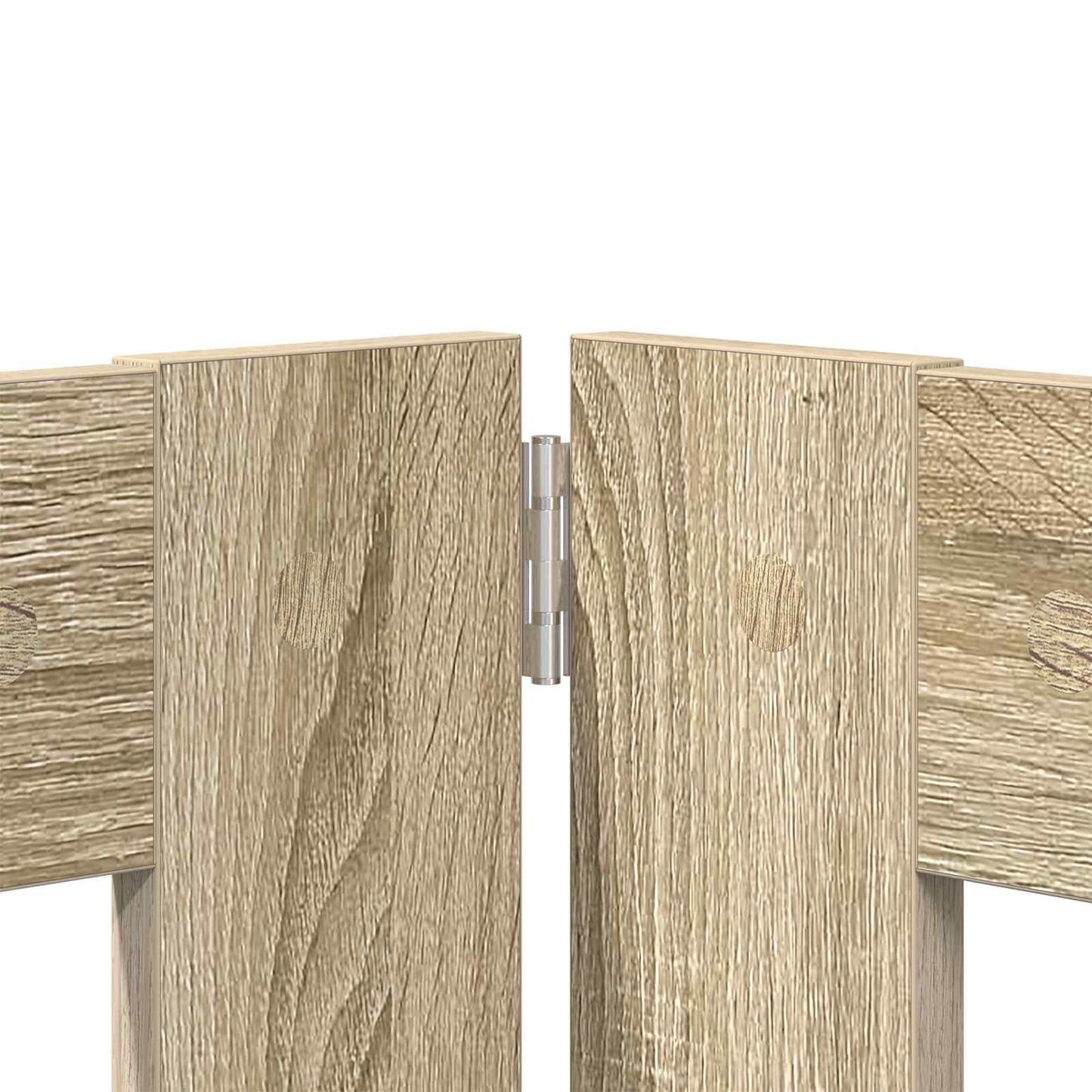 Opvouwbaar hondenhek met standaards 2 pcs Sonoma Eiken 200,5 cm is nu te koop bij PeponiXL, paradijselijk wonen!