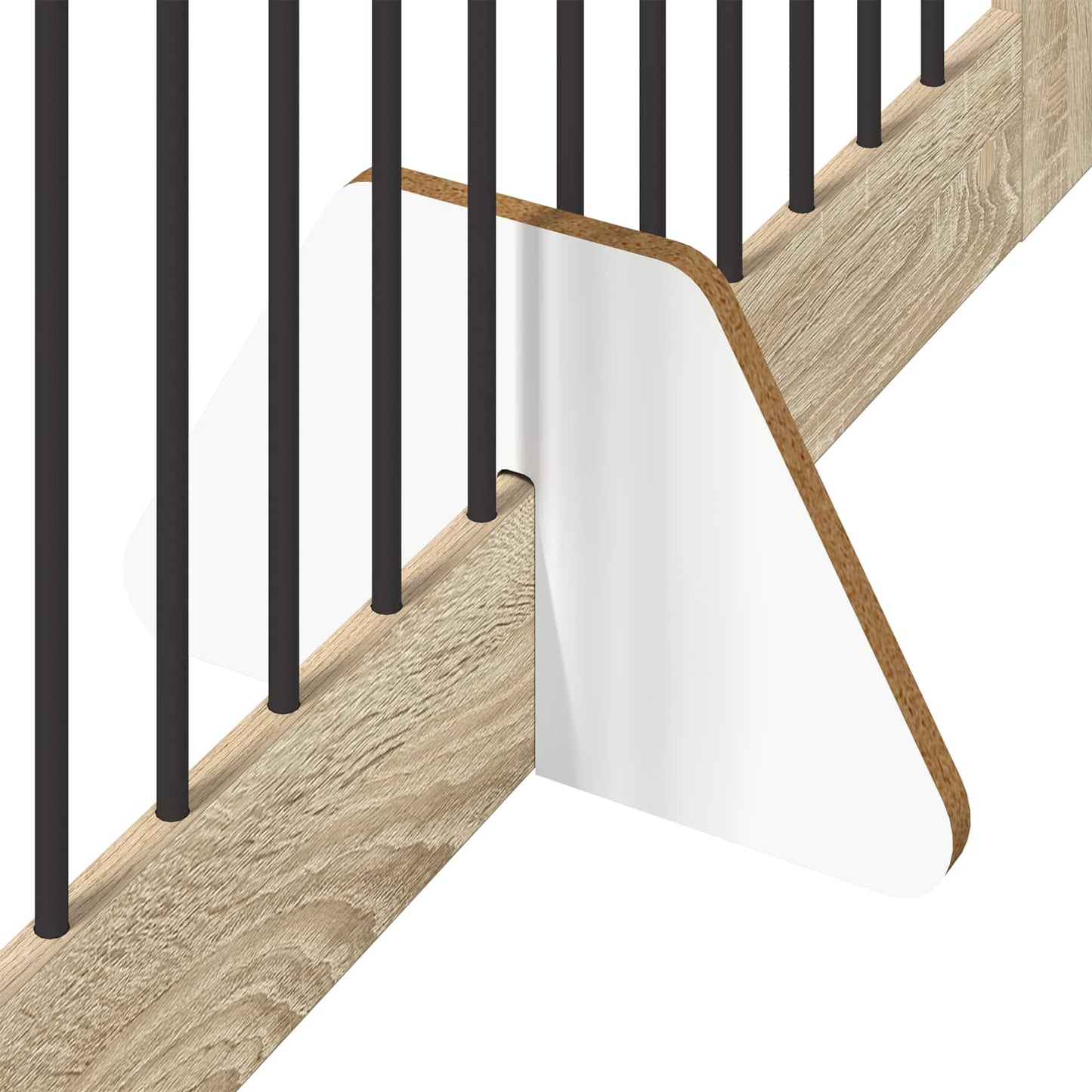Opvouwbaar hondenhek met standaards 2 pcs Sonoma Eiken 200,5 cm is nu te koop bij PeponiXL, paradijselijk wonen!