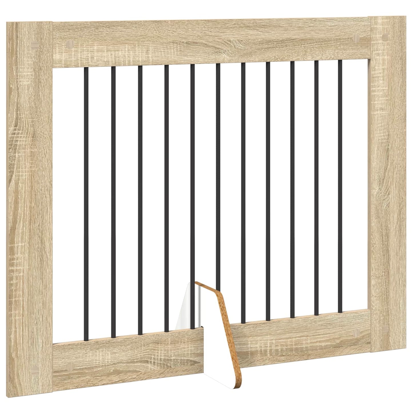 Opvouwbaar hondenhek met standaards 2 pcs Sonoma Eiken 200,5 cm is nu te koop bij PeponiXL, paradijselijk wonen!