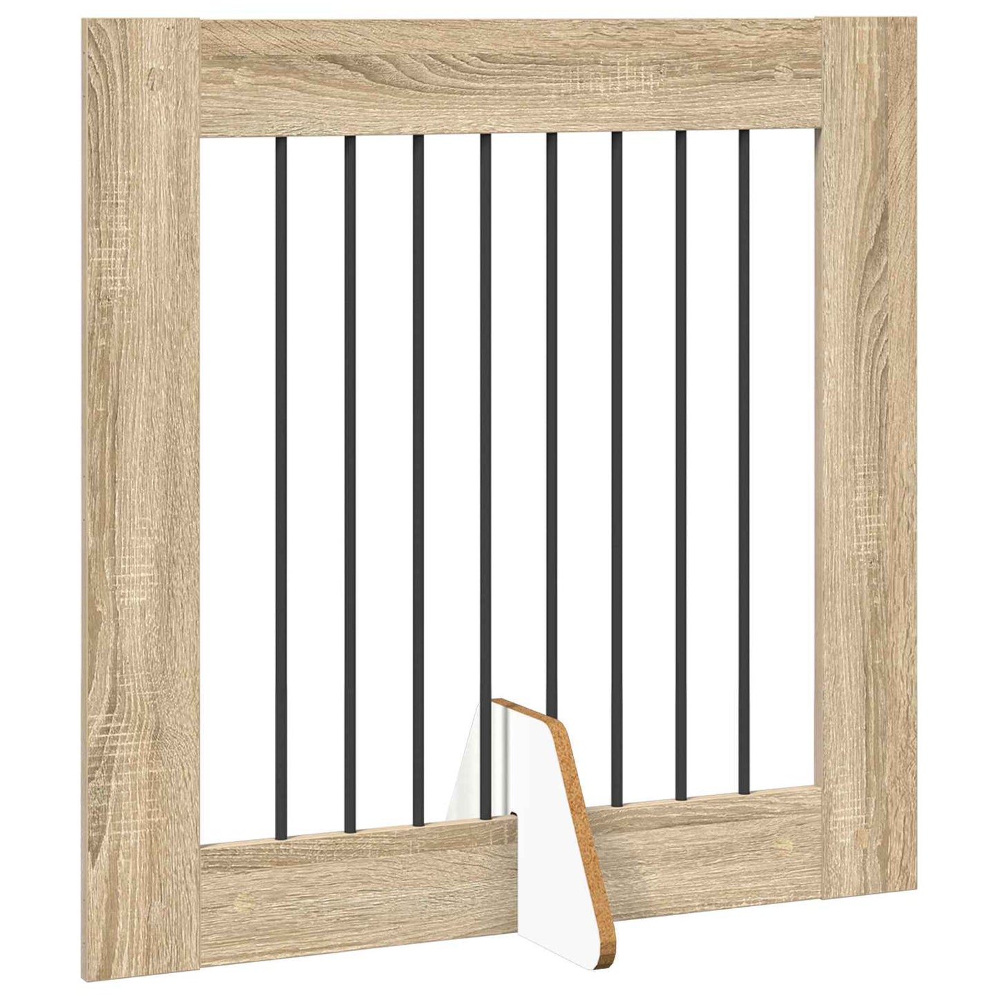 Opvouwbaar hondenhek met standaards 2 pcs Sonoma Eiken 160,5 cm is nu te koop bij PeponiXL, paradijselijk wonen!