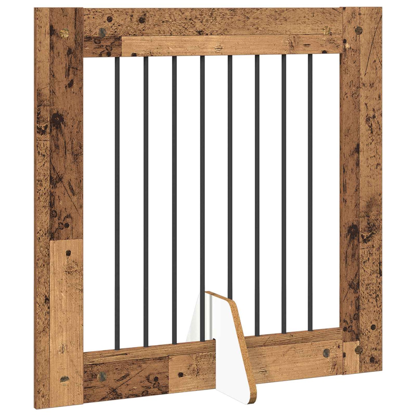 Hondenhekje met standaards 4 pcs Oud hout 80 x 80 cm is nu te koop bij PeponiXL, paradijselijk wonen!