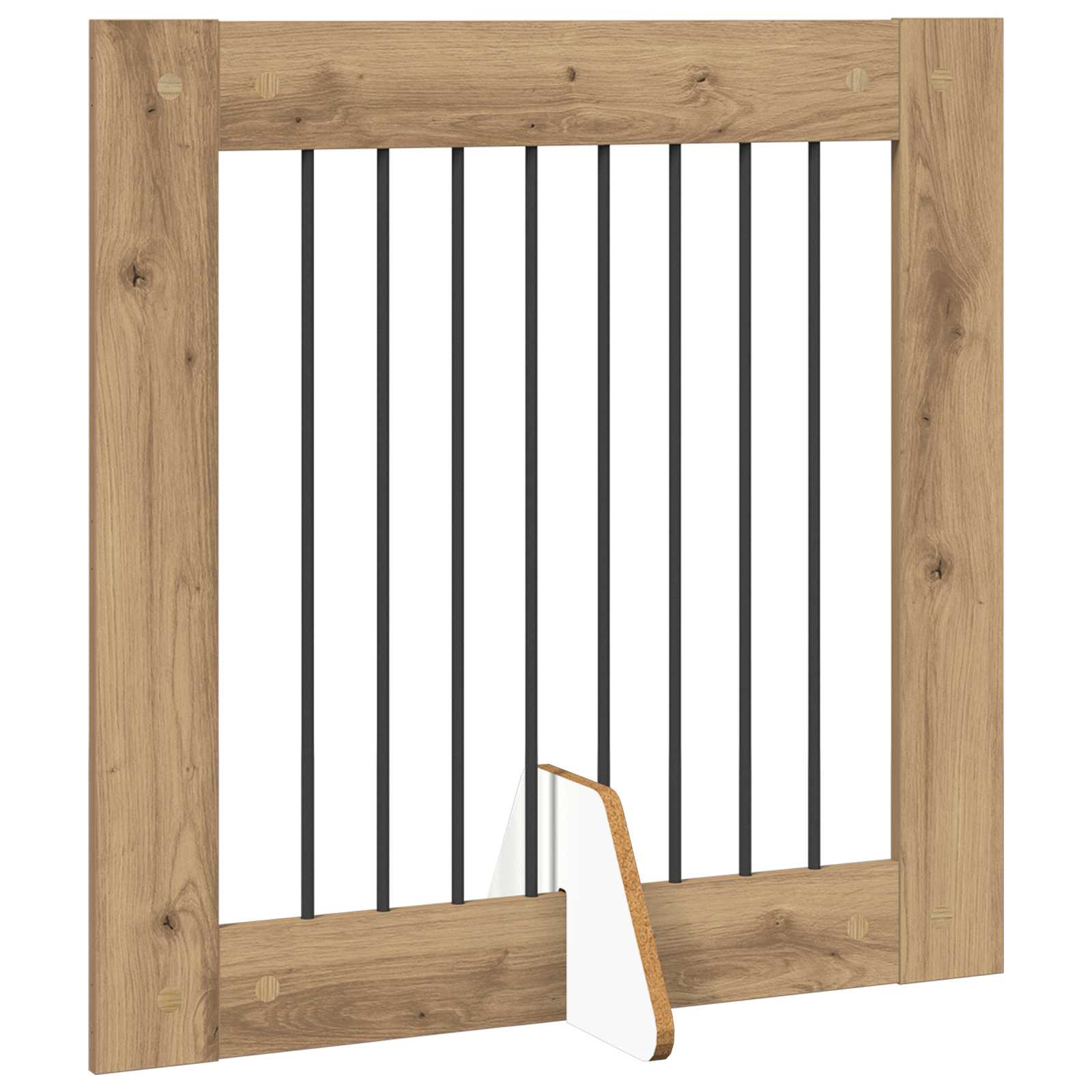 Opvouwbaar hondenhek met standaards 6 pcs Artisanaal eiken is nu te koop bij PeponiXL, paradijselijk wonen!