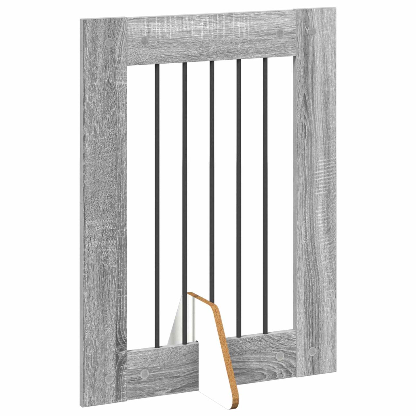Hondenhekje met standaards 2 pcs Grijs sonoma 60 x 80 cm is nu te koop bij PeponiXL, paradijselijk wonen!