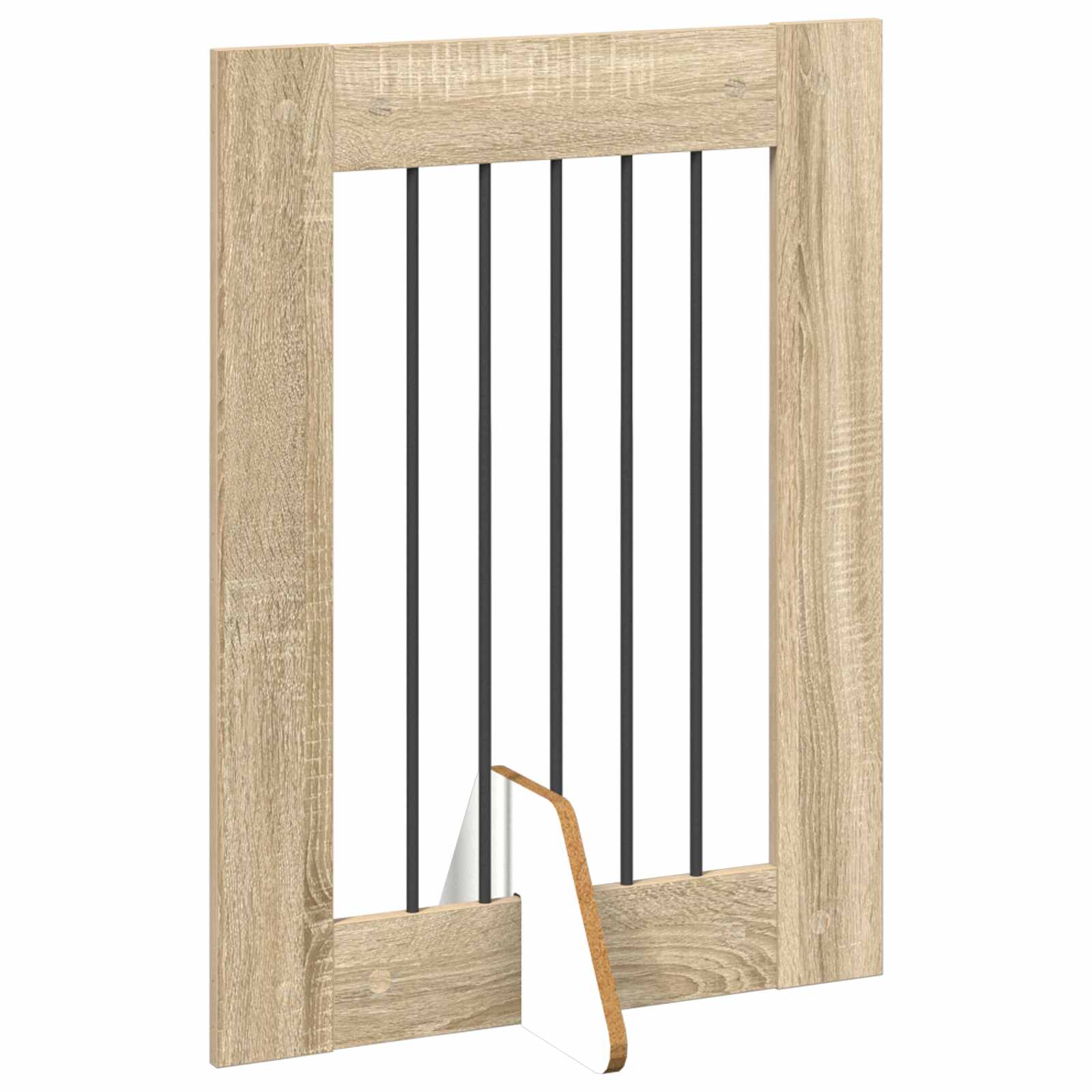 Opvouwbaar hondenhek met standaards 4 pcs Sonoma Eiken 241 cm is nu te koop bij PeponiXL, paradijselijk wonen!