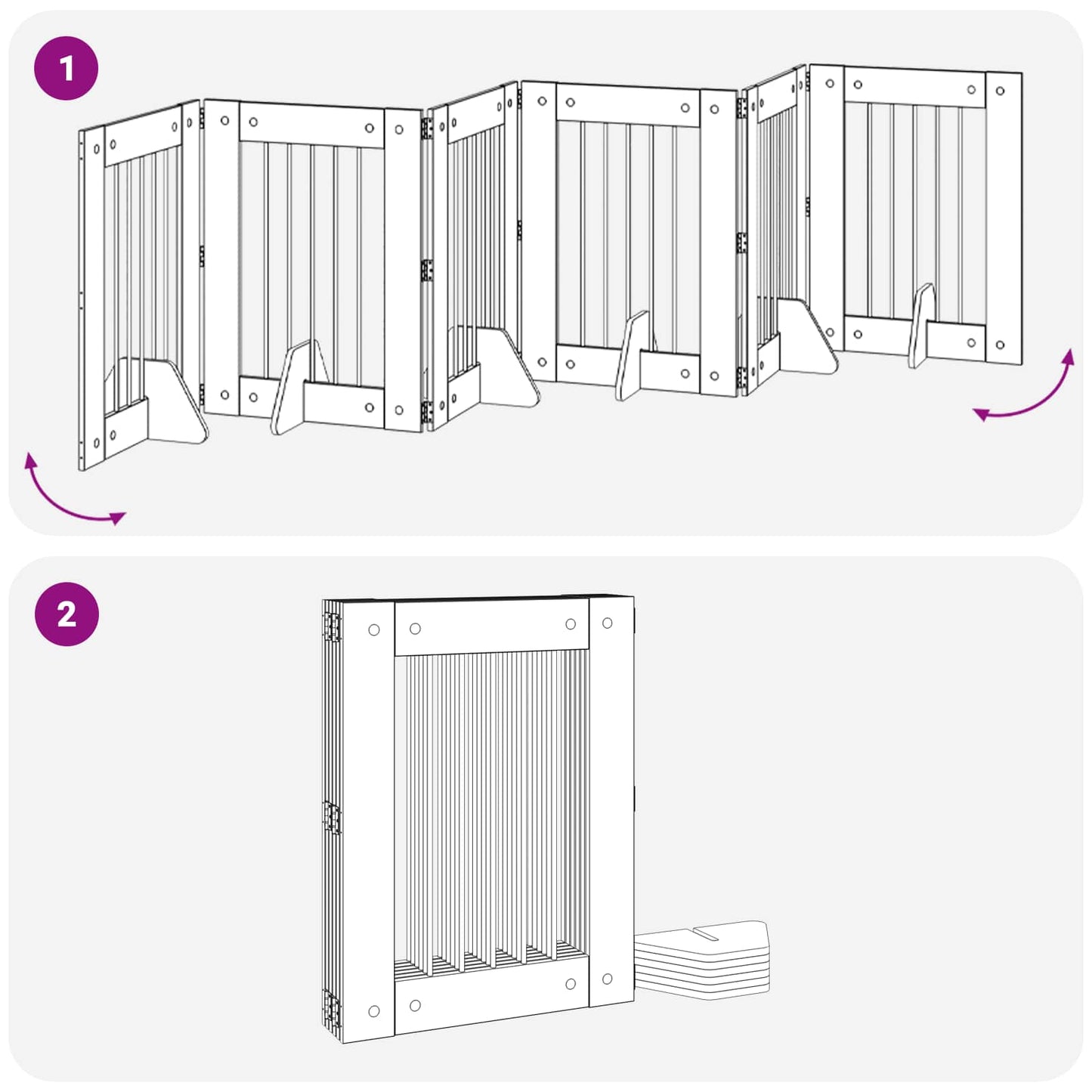 Hondenhekje met standaards 6 pcs Zwart eiken 60 x 80 cm is nu te koop bij PeponiXL, paradijselijk wonen!