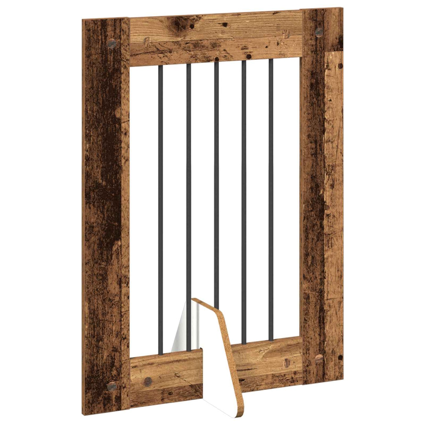 Hondenhekje met standaards 6 pcs Oud hout 60 x 80 cm is nu te koop bij PeponiXL, paradijselijk wonen!