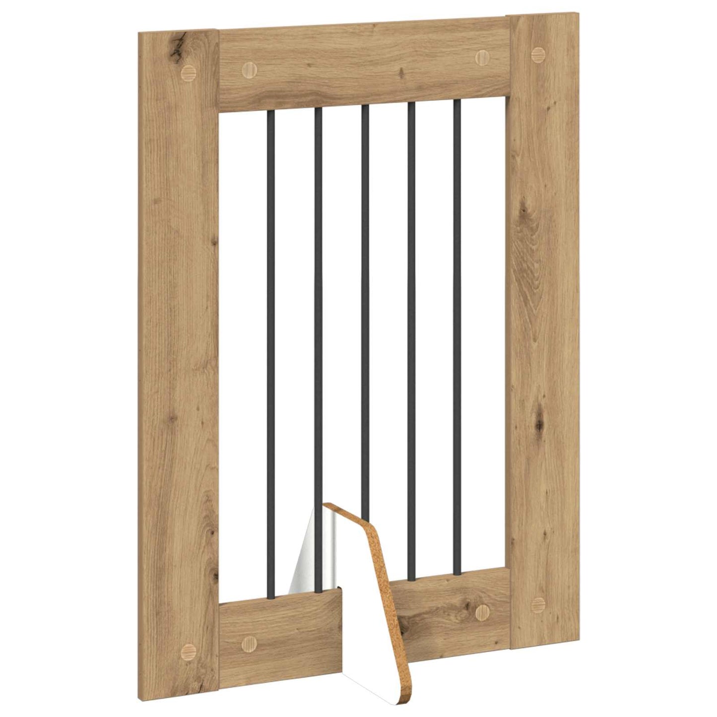 Opvouwbaar hondenhek met standaards 6 pcs Artisanaal eiken is nu te koop bij PeponiXL, paradijselijk wonen!