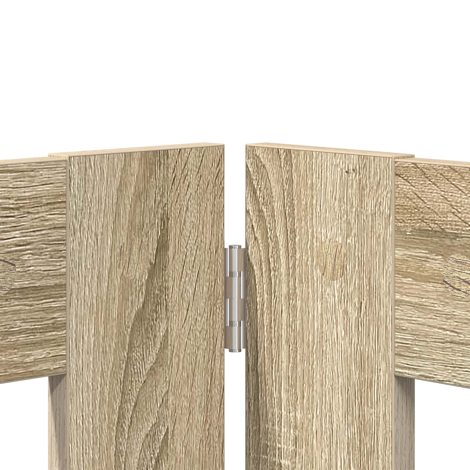 Opvouwbaar hondenhek met standaards 2 pcs Sonoma Eiken 200,5 cm is nu te koop bij PeponiXL, paradijselijk wonen!