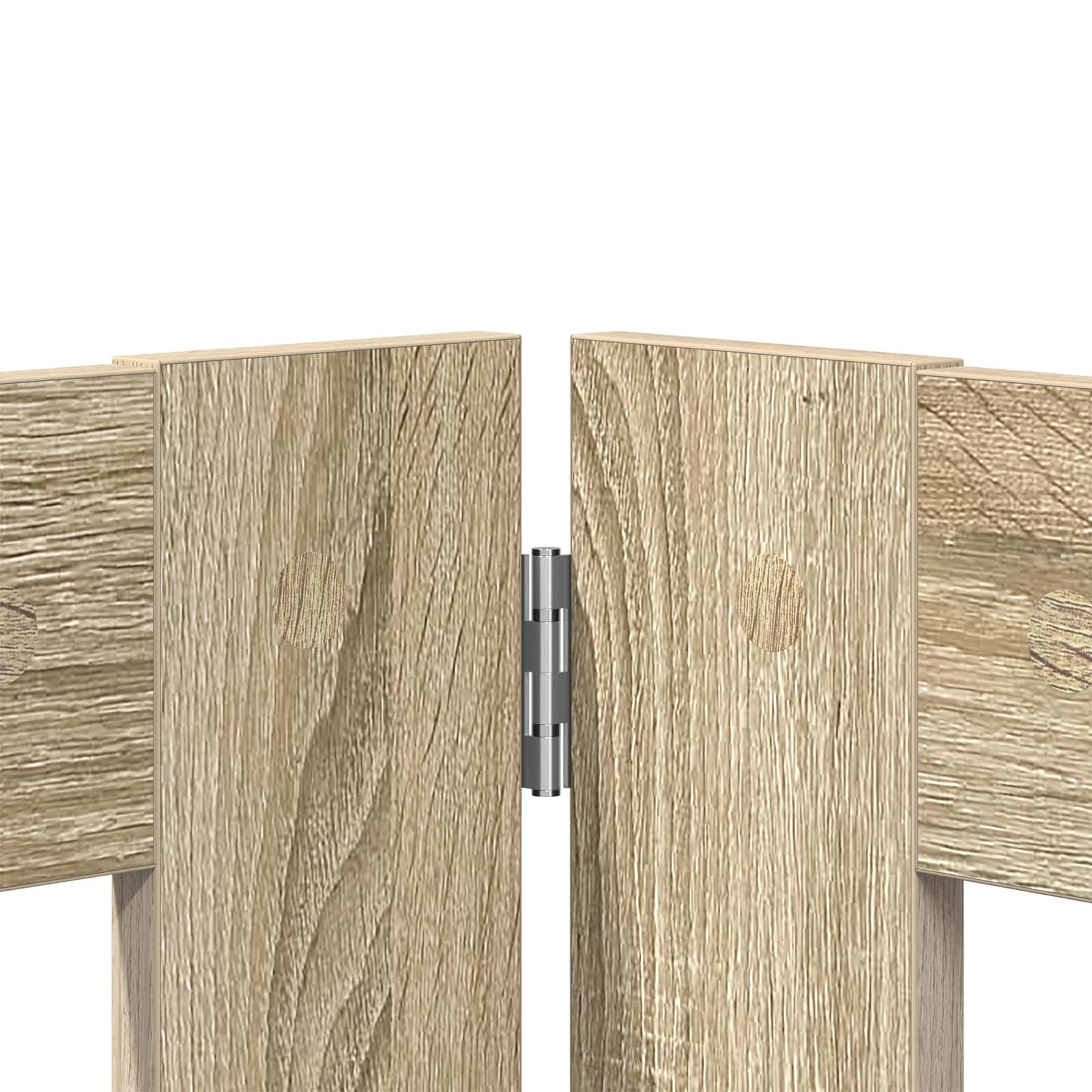 Opvouwbaar hondenhek met standaards 4 pcs Sonoma Eiken 321 cm is nu te koop bij PeponiXL, paradijselijk wonen!