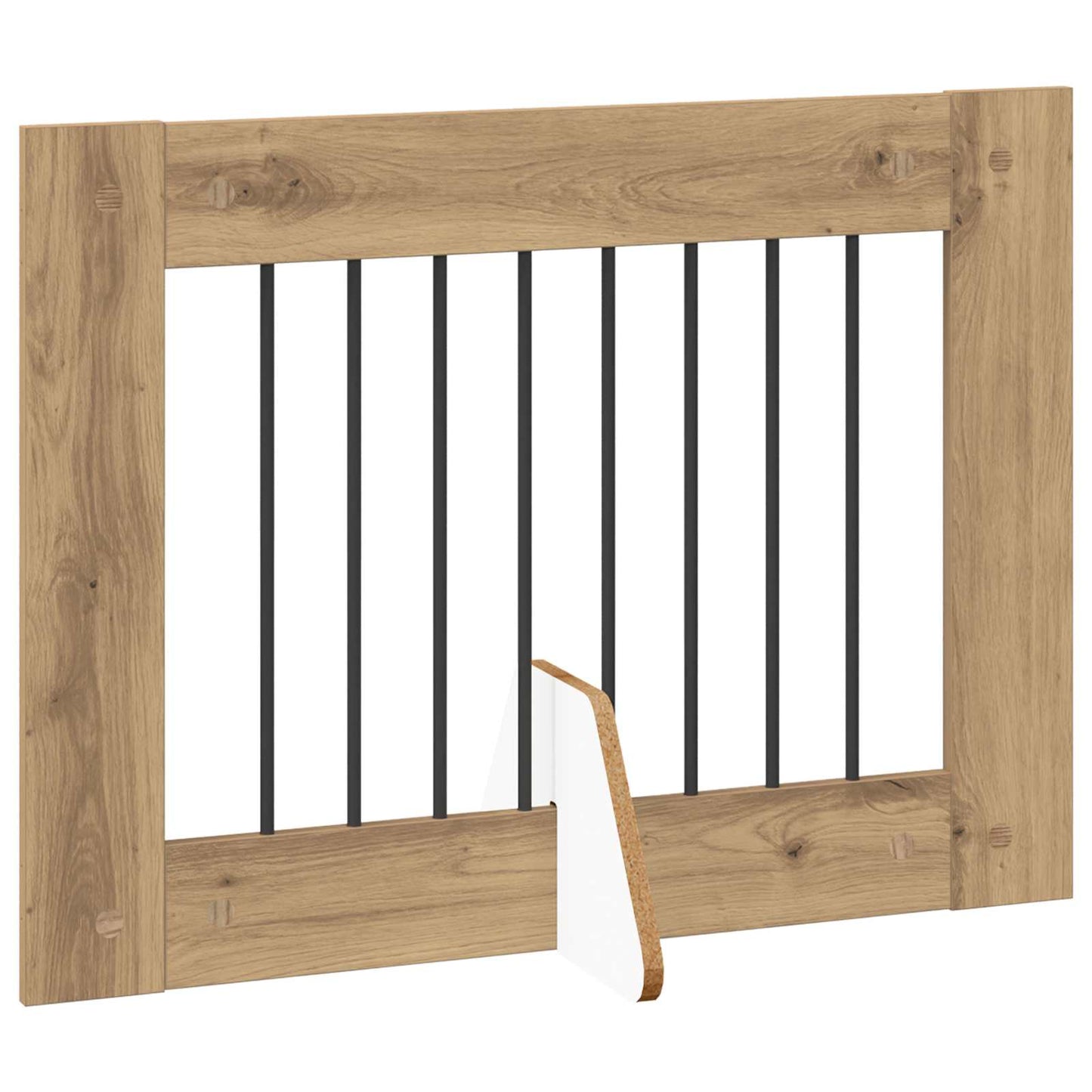 Opvouwbaar hondenhek met standaards 4 pcs Artisanaal eiken is nu te koop bij PeponiXL, paradijselijk wonen!