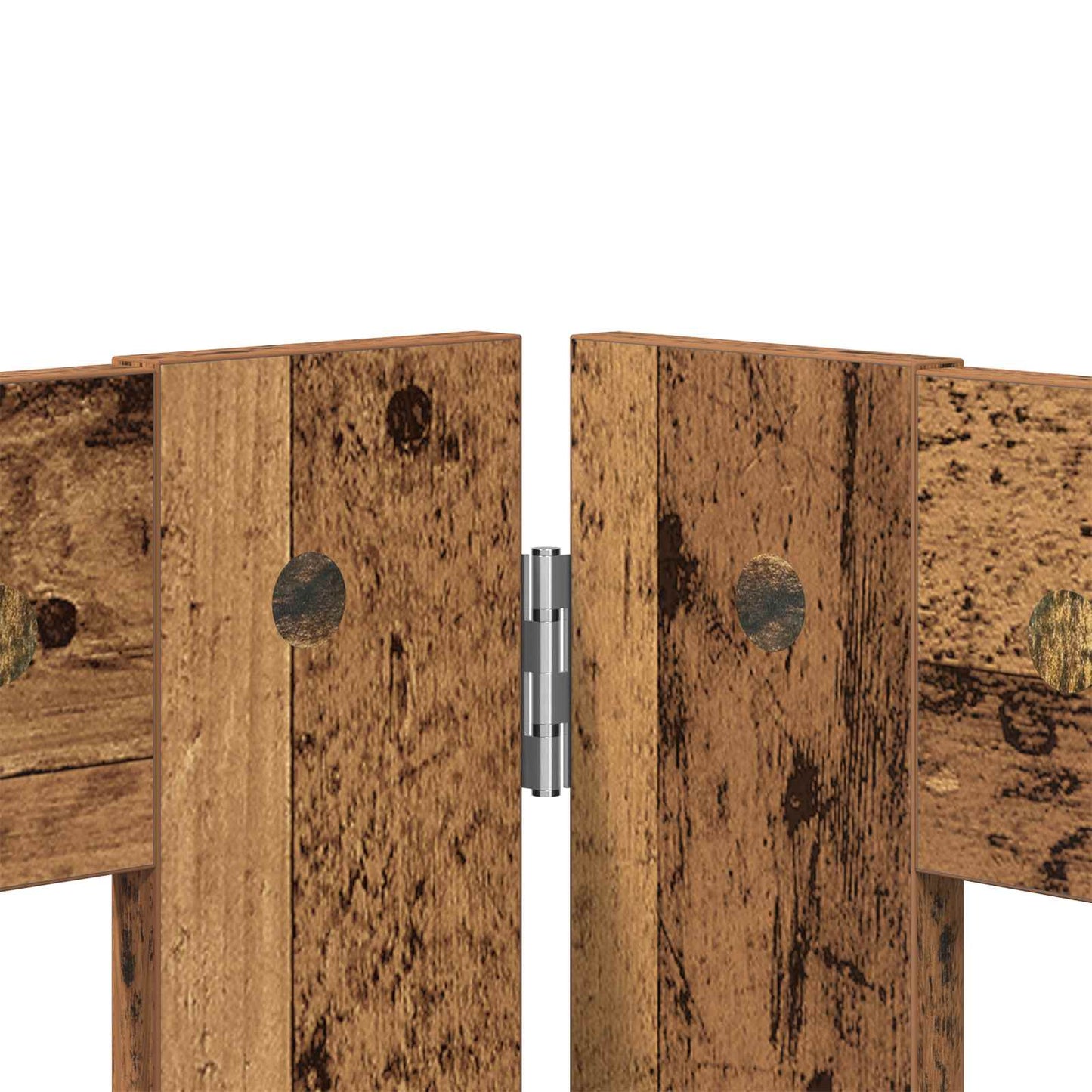 Hondenhekje met standaards 6 pcs Oud hout 80 x 60 cm is nu te koop bij PeponiXL, paradijselijk wonen!