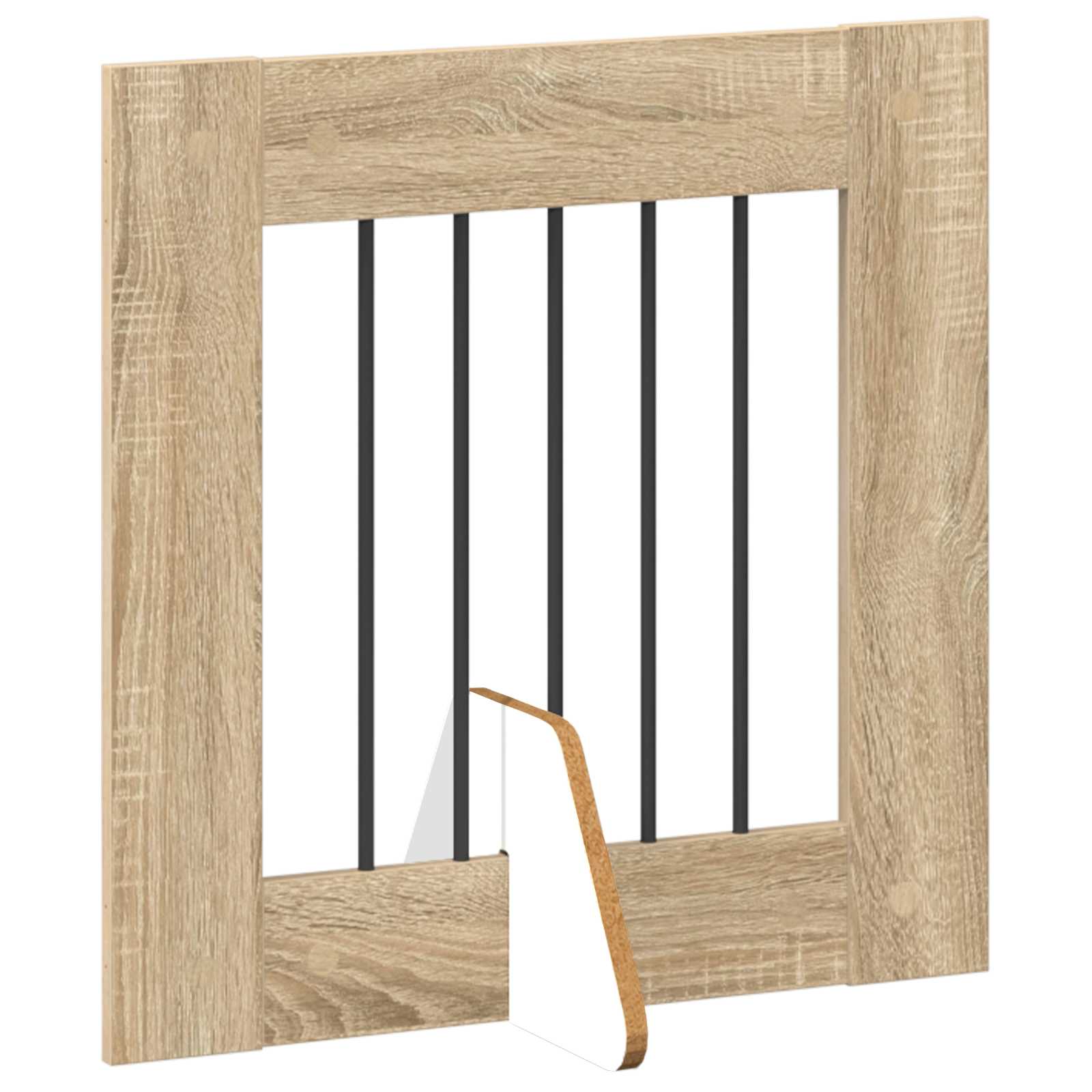 Opvouwbaar hondenhek met standaards 2 pcs Sonoma Eiken 120,5 cm is nu te koop bij PeponiXL, paradijselijk wonen!