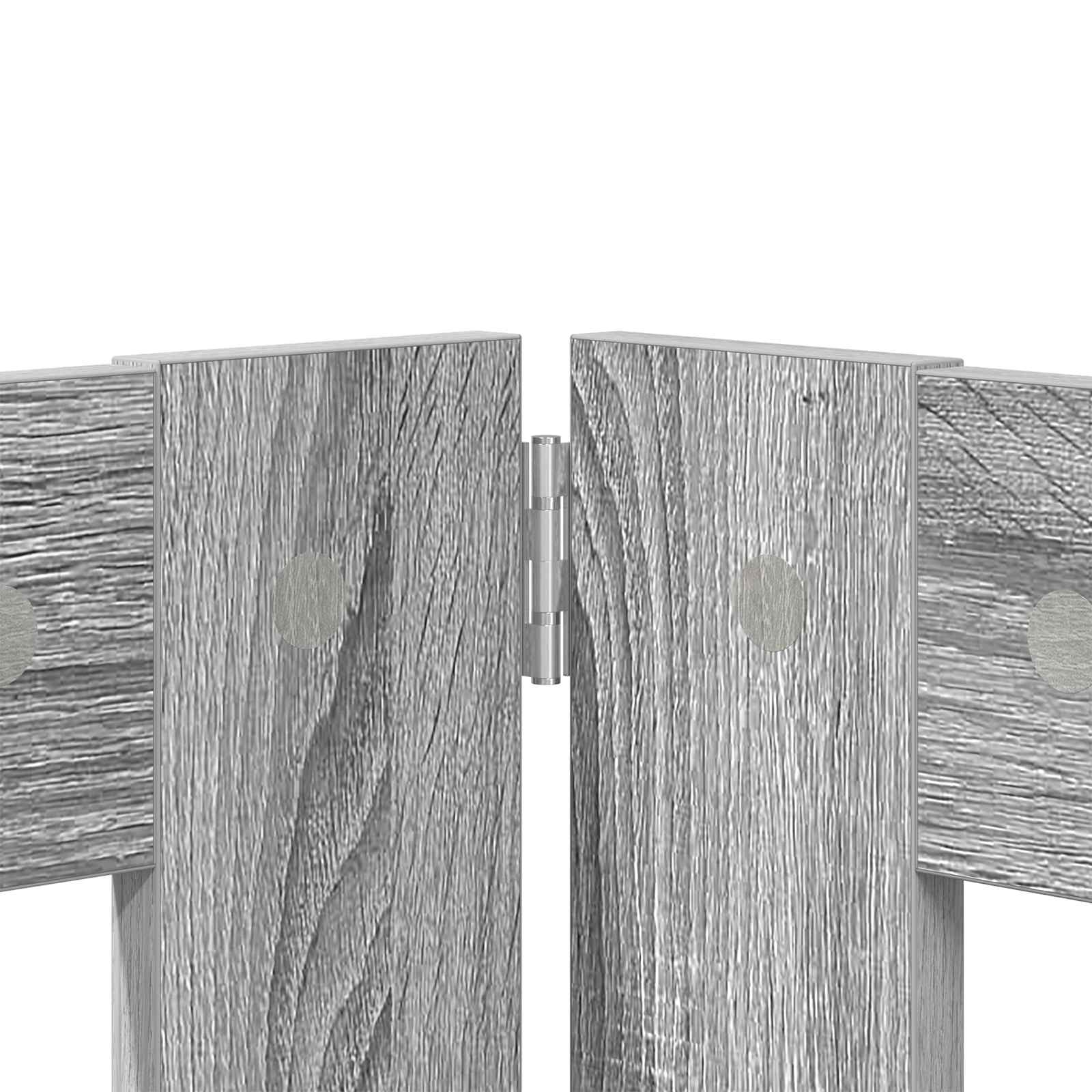 Hondenhekje met standaards 2 pcs Grijs sonoma 60 x 60 cm is nu te koop bij PeponiXL, paradijselijk wonen!