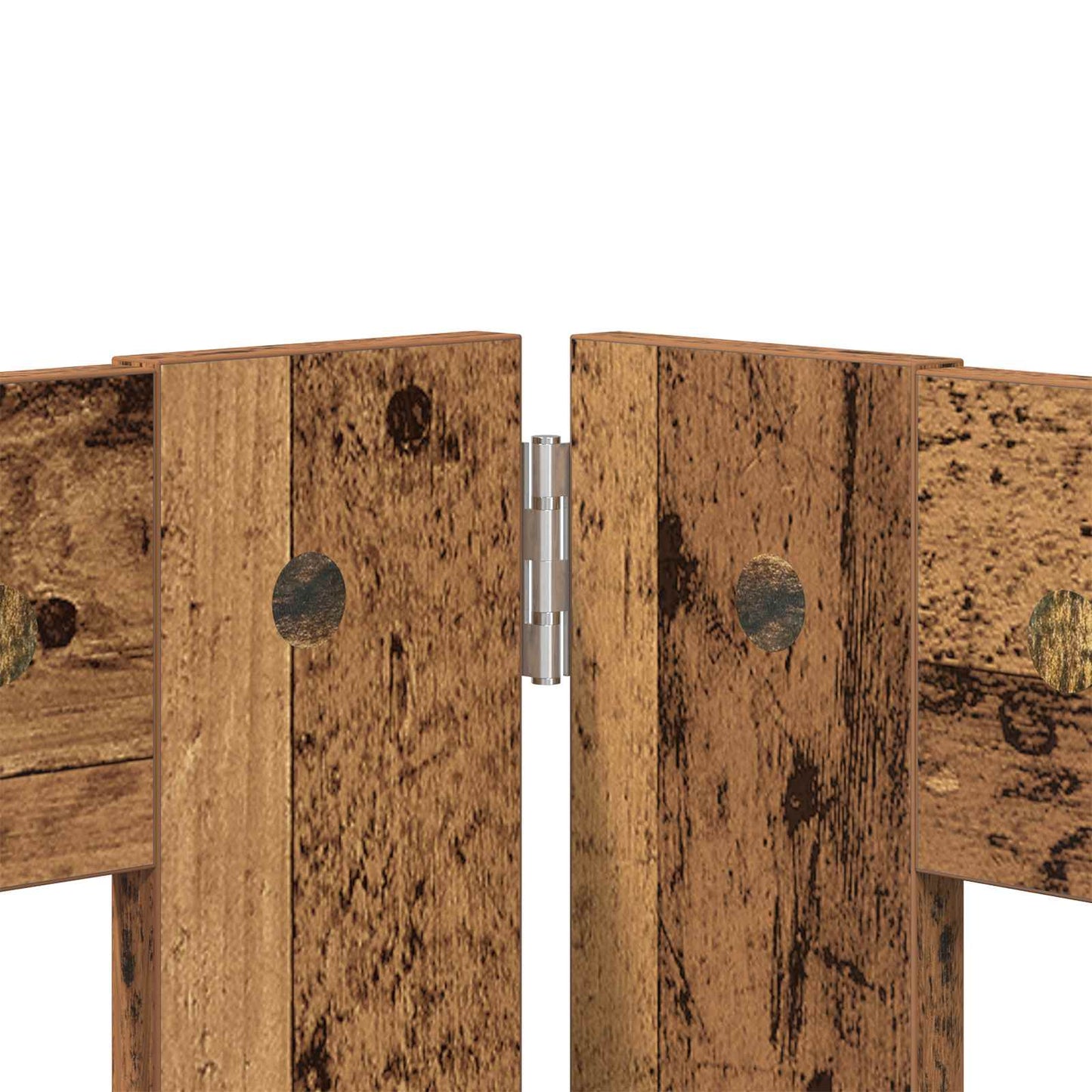 Hondenhekje met standaards 6 pcs Oud hout 60 x 60 cm is nu te koop bij PeponiXL, paradijselijk wonen!