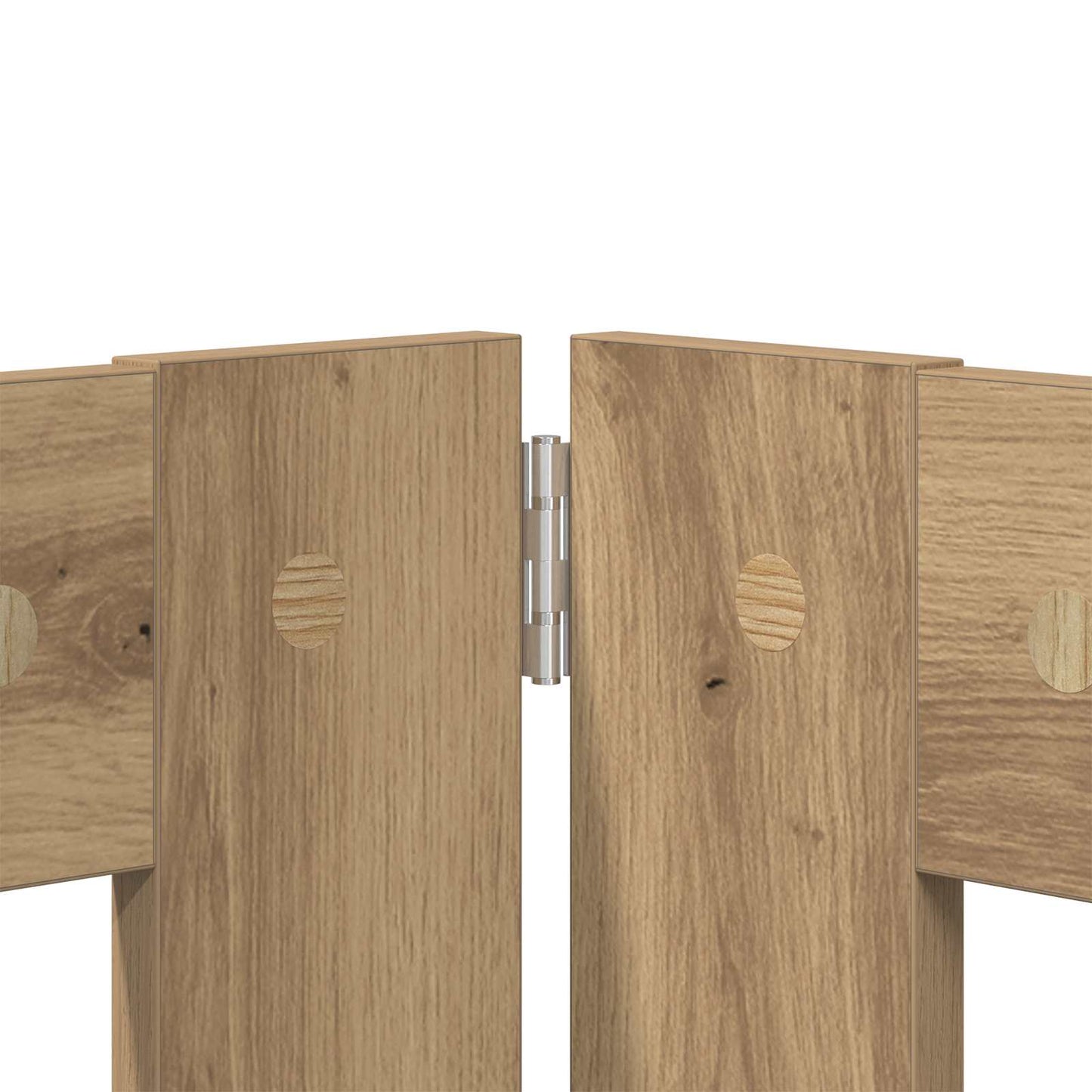 Opvouwbaar hondenhek met standaards 8 pcs Artisanaal eiken is nu te koop bij PeponiXL, paradijselijk wonen!