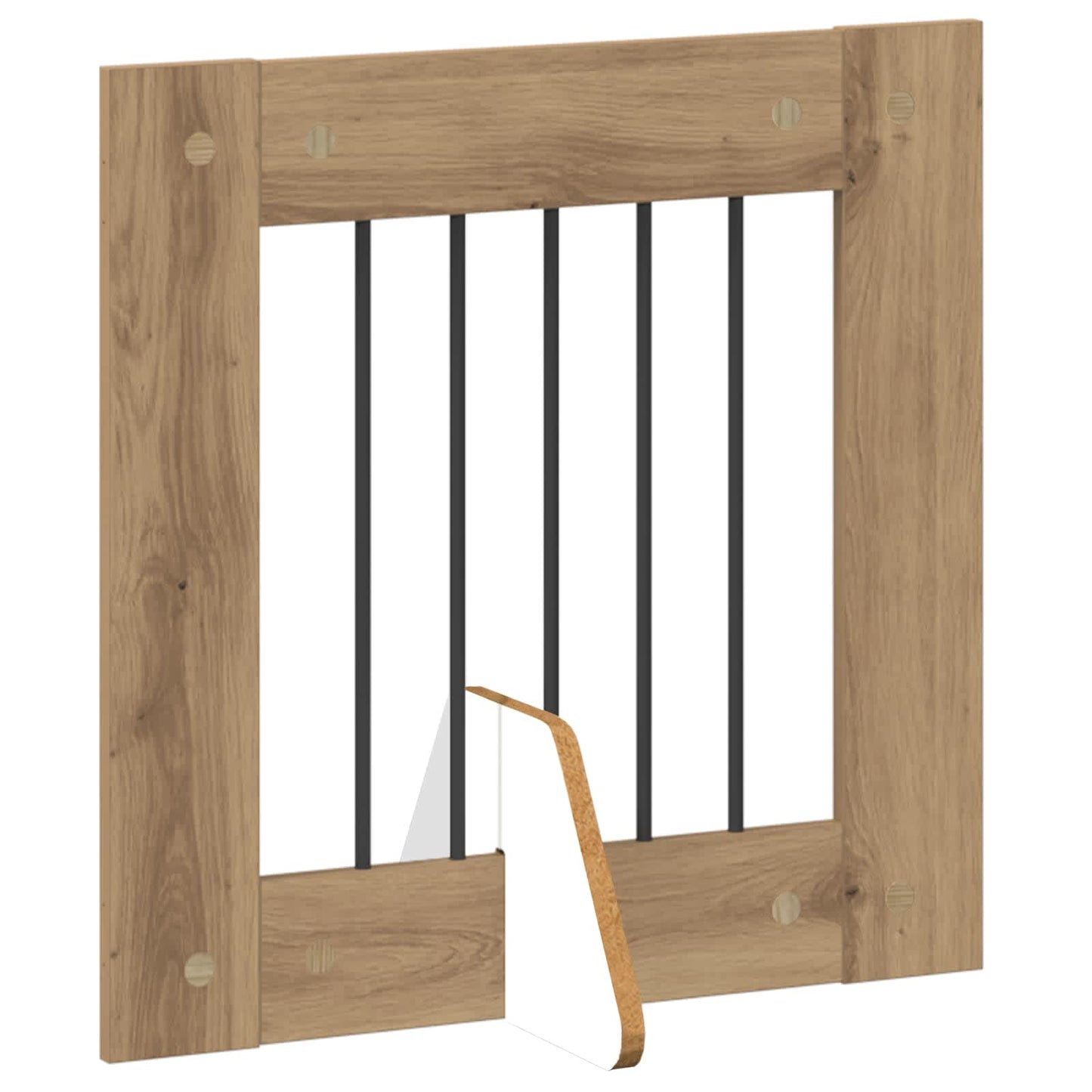 Opvouwbaar hondenhek met standaards 8 pcs Artisanaal eiken is nu te koop bij PeponiXL, paradijselijk wonen!