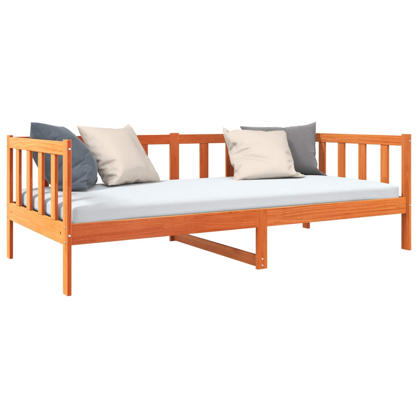 Bedframe met hoofdeinde Wasbruin 90 x 190 cm Massief grenenhout is nu te koop bij PeponiXL, paradijselijk wonen!