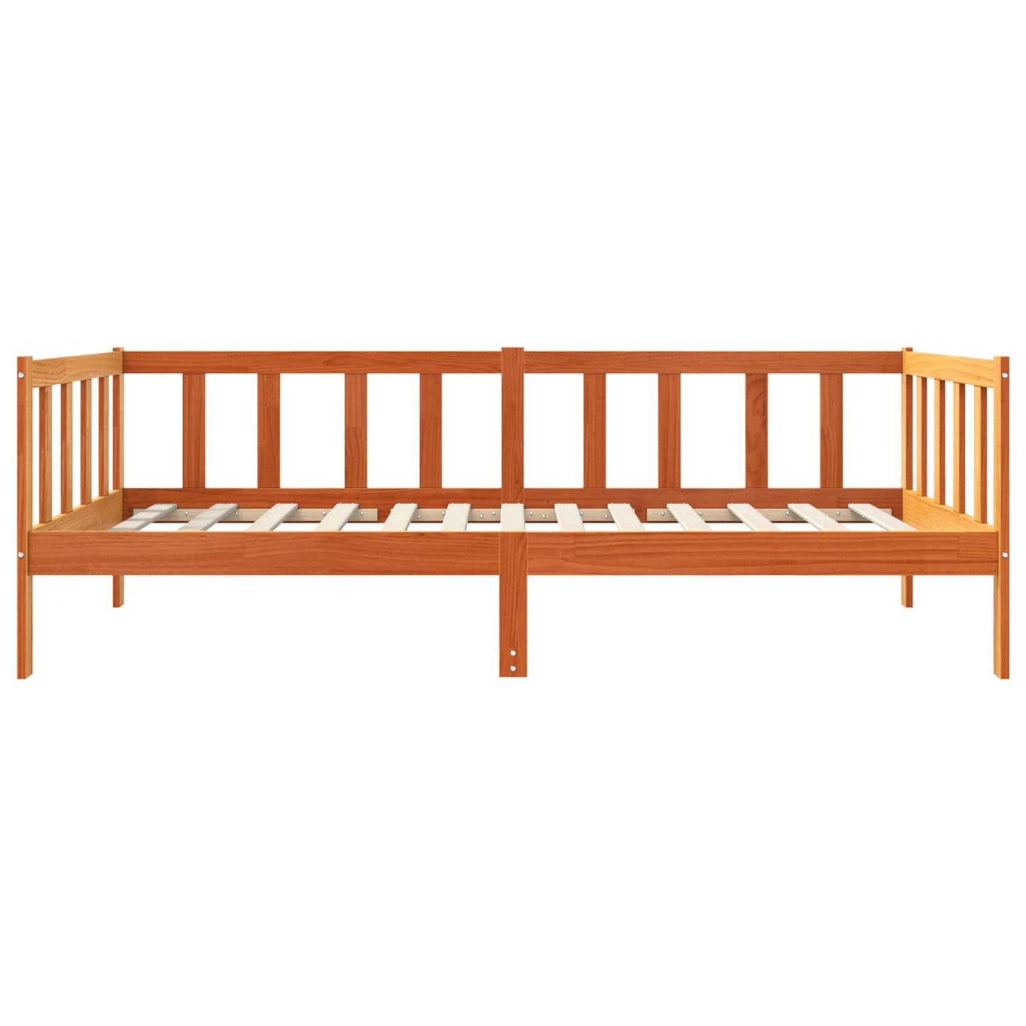 Bedframe met hoofdeinde Wasbruin 90 x 190 cm Massief grenenhout is nu te koop bij PeponiXL, paradijselijk wonen!