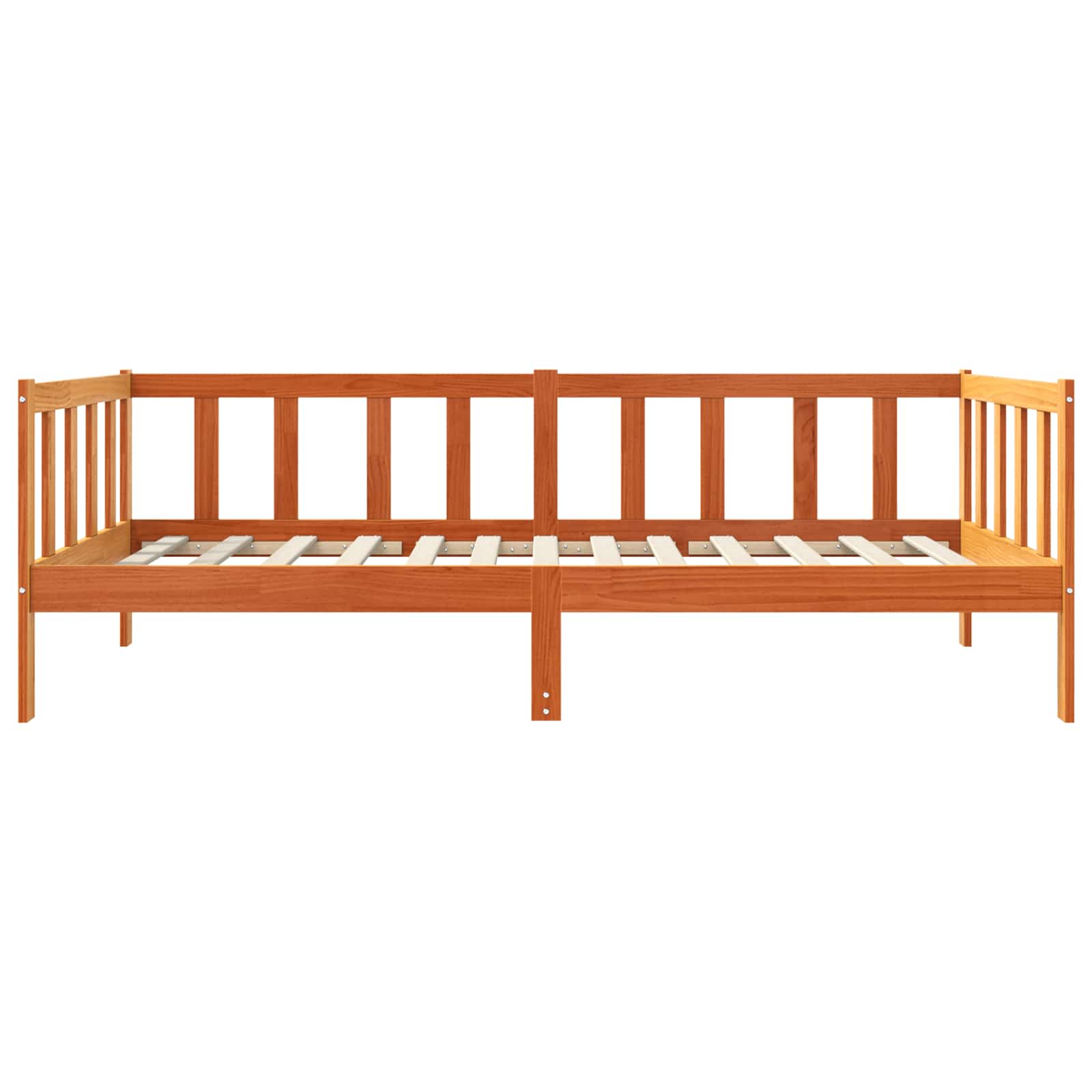 Bedframe met hoofdeinde Wasbruin 90 x 190 cm Massief grenenhout is nu te koop bij PeponiXL, paradijselijk wonen!