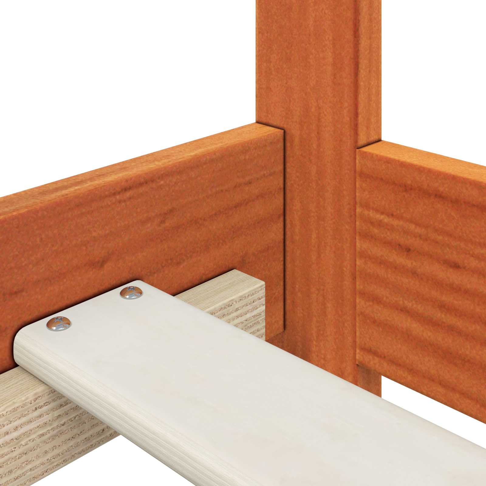 Bedframe met hoofdeinde Wasbruin 90 x 190 cm Massief grenenhout is nu te koop bij PeponiXL, paradijselijk wonen!