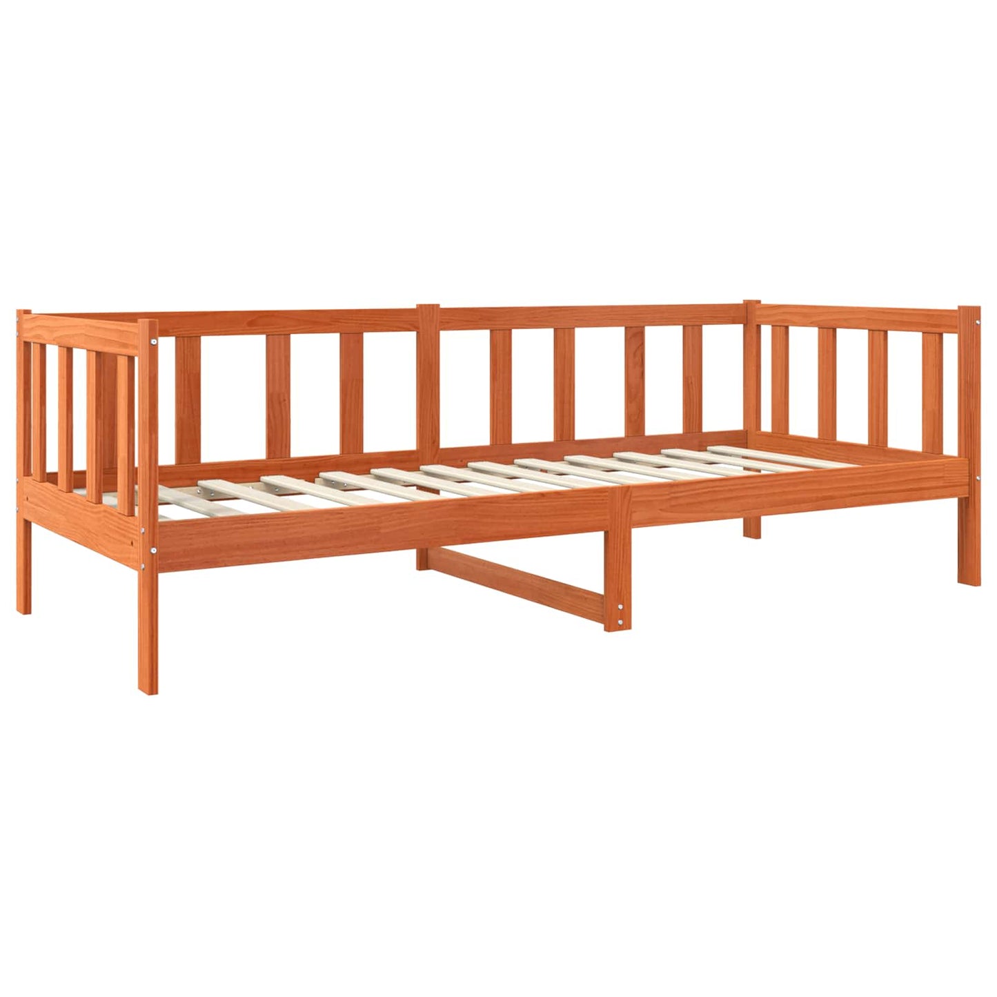 Bedframe met hoofdeinde Wasbruin 90 x 190 cm Massief grenenhout is nu te koop bij PeponiXL, paradijselijk wonen!