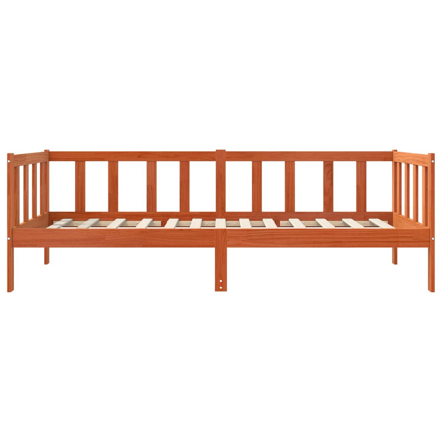 Bedframe met hoofdeinde Wasbruin 90 x 190 cm Massief grenenhout is nu te koop bij PeponiXL, paradijselijk wonen!