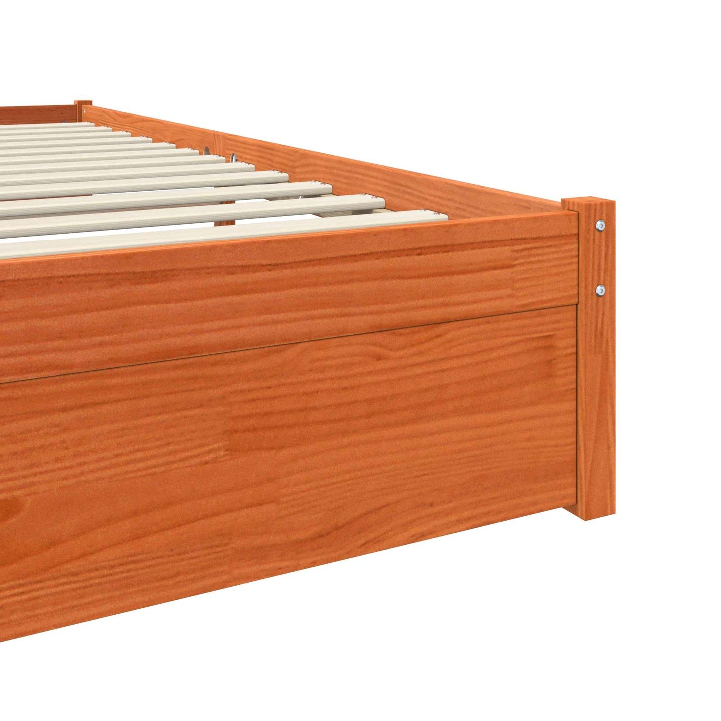 Bedframe Wasbruin 140 x 200 cm Massief Vurenhout is nu te koop bij PeponiXL, paradijselijk wonen!
