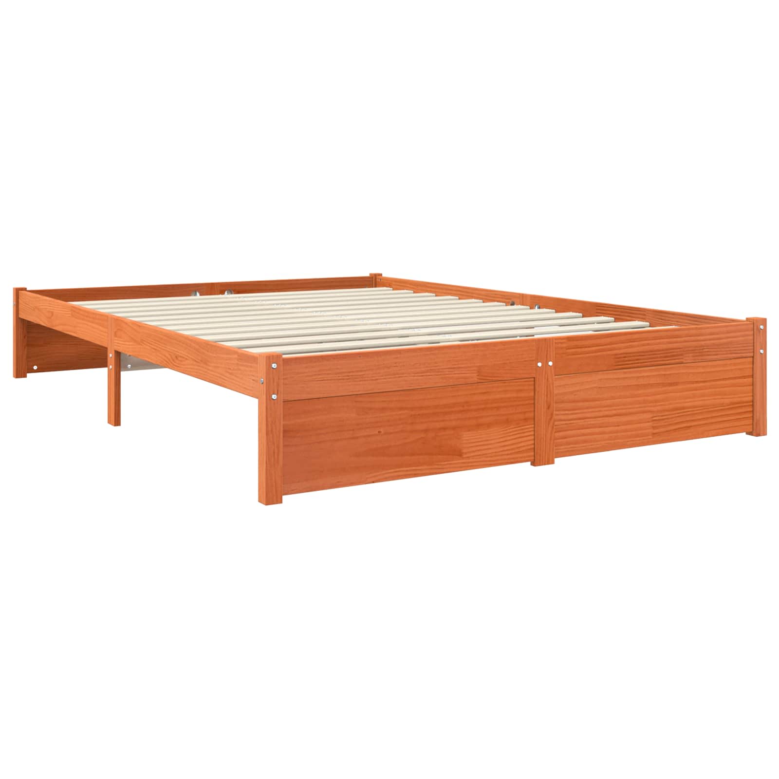 Bedframe Wasbruin 150 x 200 cm Massief Vurenhout is nu te koop bij PeponiXL, paradijselijk wonen!