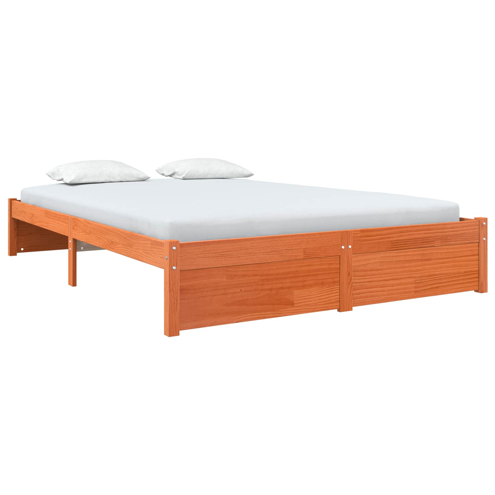 Bedframe Wasbruin 160 x 200 cm Massief Vurenhout is nu te koop bij PeponiXL, paradijselijk wonen!