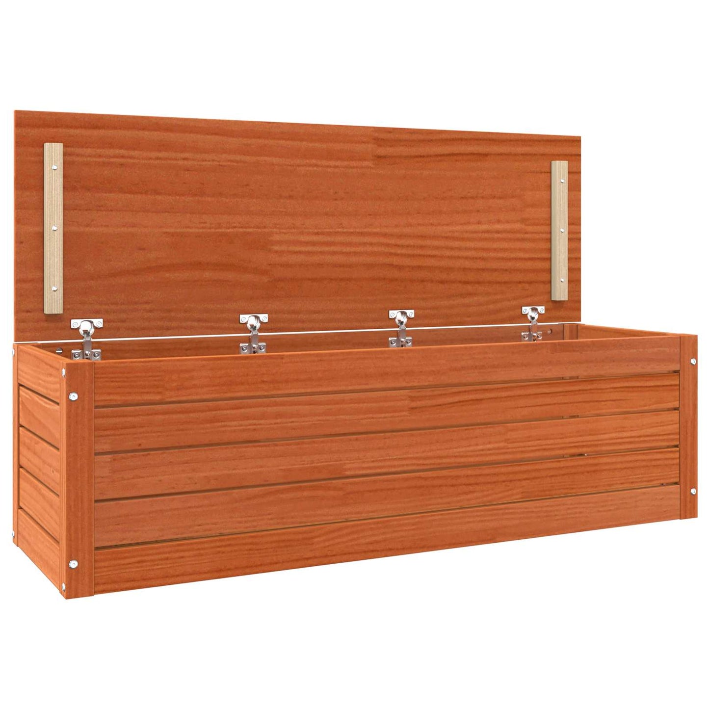 Opbergbox Wasbruin 109 x 36,5 x 33 cm Massief grenenhout is nu te koop bij PeponiXL, paradijselijk wonen!