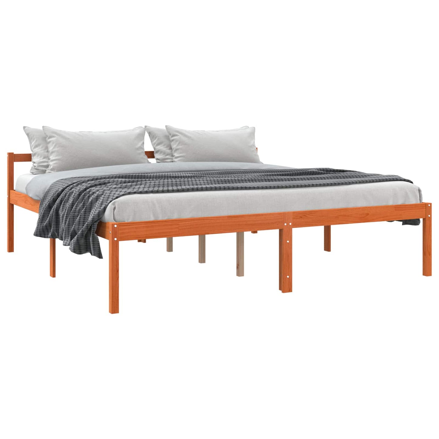 Bedframe Wasbruin 180 x 200 cm Massief grenenhout is nu te koop bij PeponiXL, paradijselijk wonen!