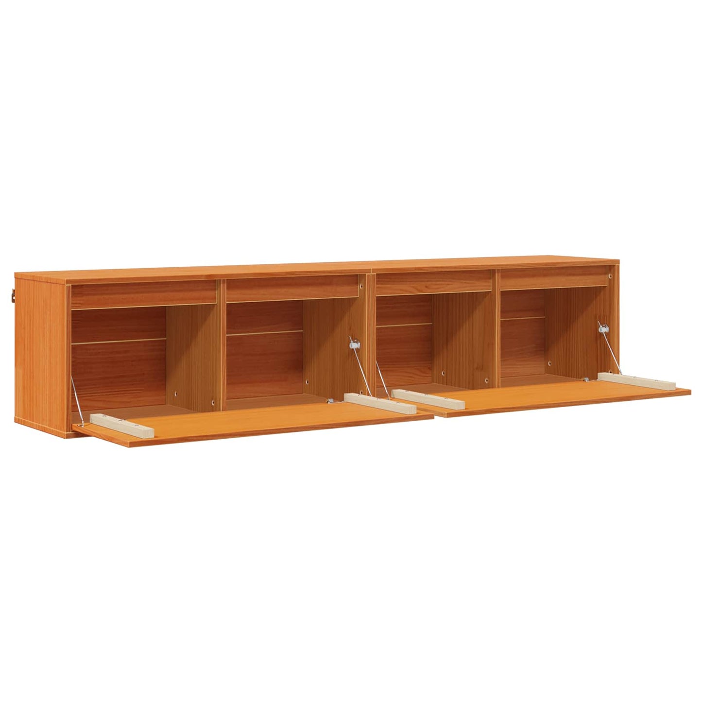 Wandkast 2 pcs Wasbruin 80 x 30 x 35 cm Massief grenenhout is nu te koop bij PeponiXL, paradijselijk wonen!