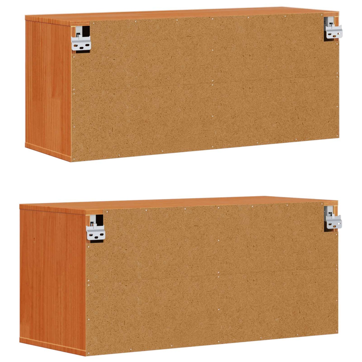Wandkast 2 pcs Wasbruin 80 x 30 x 35 cm Massief grenenhout is nu te koop bij PeponiXL, paradijselijk wonen!