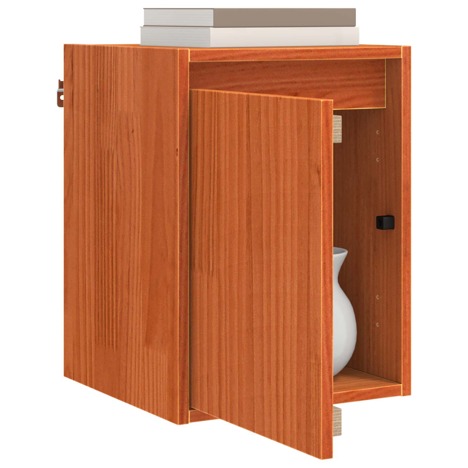Wandkast met opslag Wasbruin 30 x 30 x 40 cm Massief grenenhout is nu te koop bij PeponiXL, paradijselijk wonen!