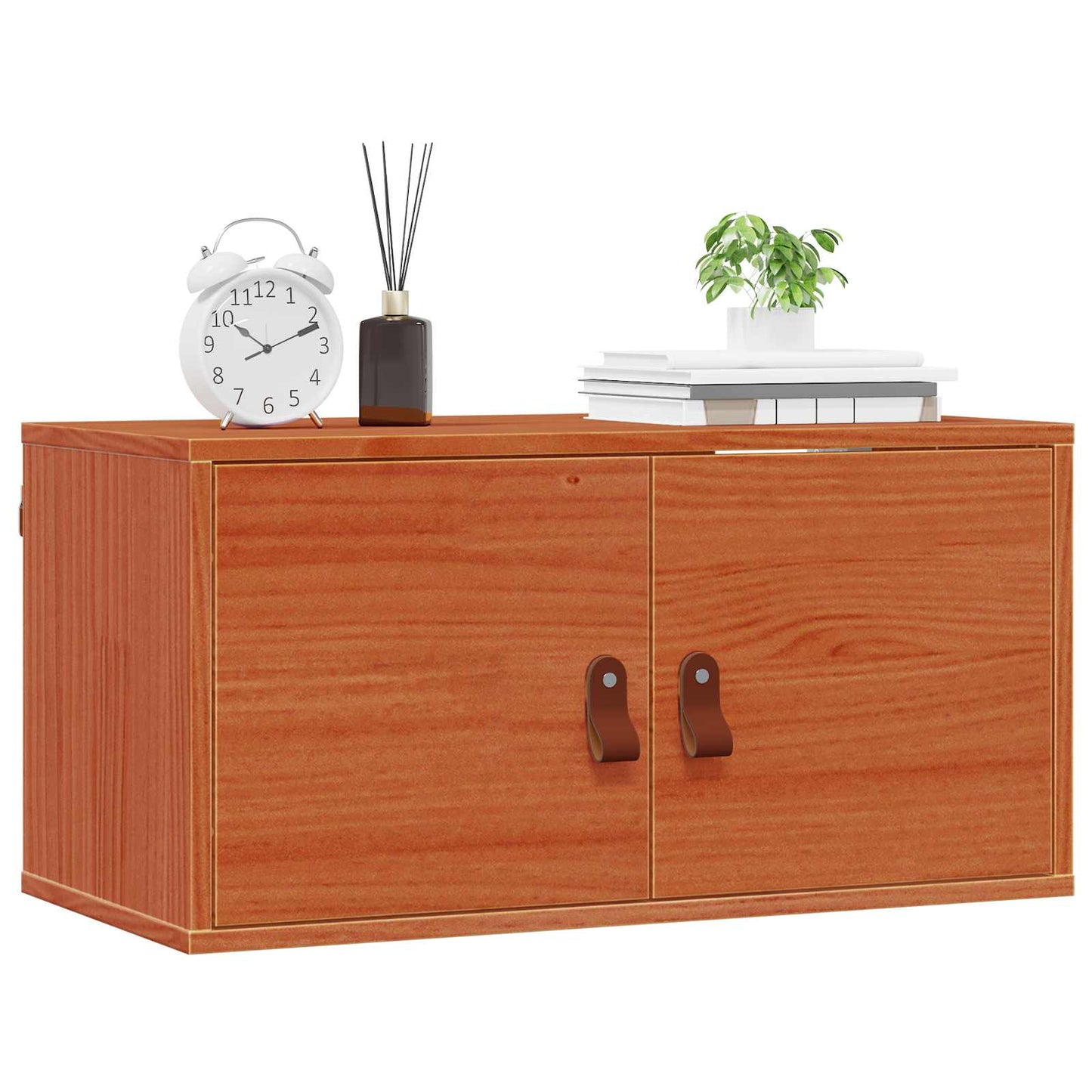 Wandkast 2 pcs Wasbruin 60 x 30 x 30 cm Massief grenenhout is nu te koop bij PeponiXL, paradijselijk wonen!