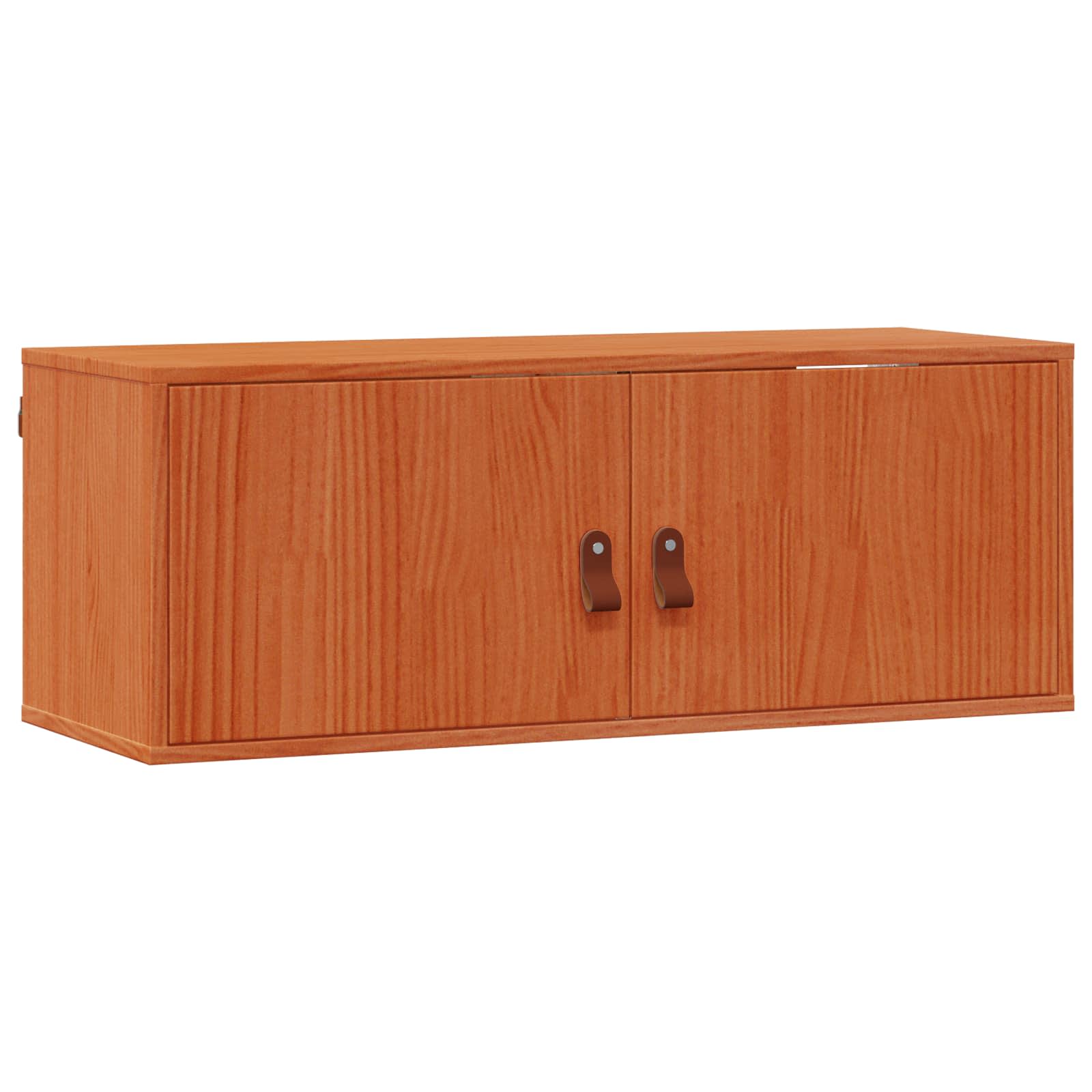 Wandkast 2 pcs Wasbruin 80 x 30 x 30 cm Massief grenenhout is nu te koop bij PeponiXL, paradijselijk wonen!