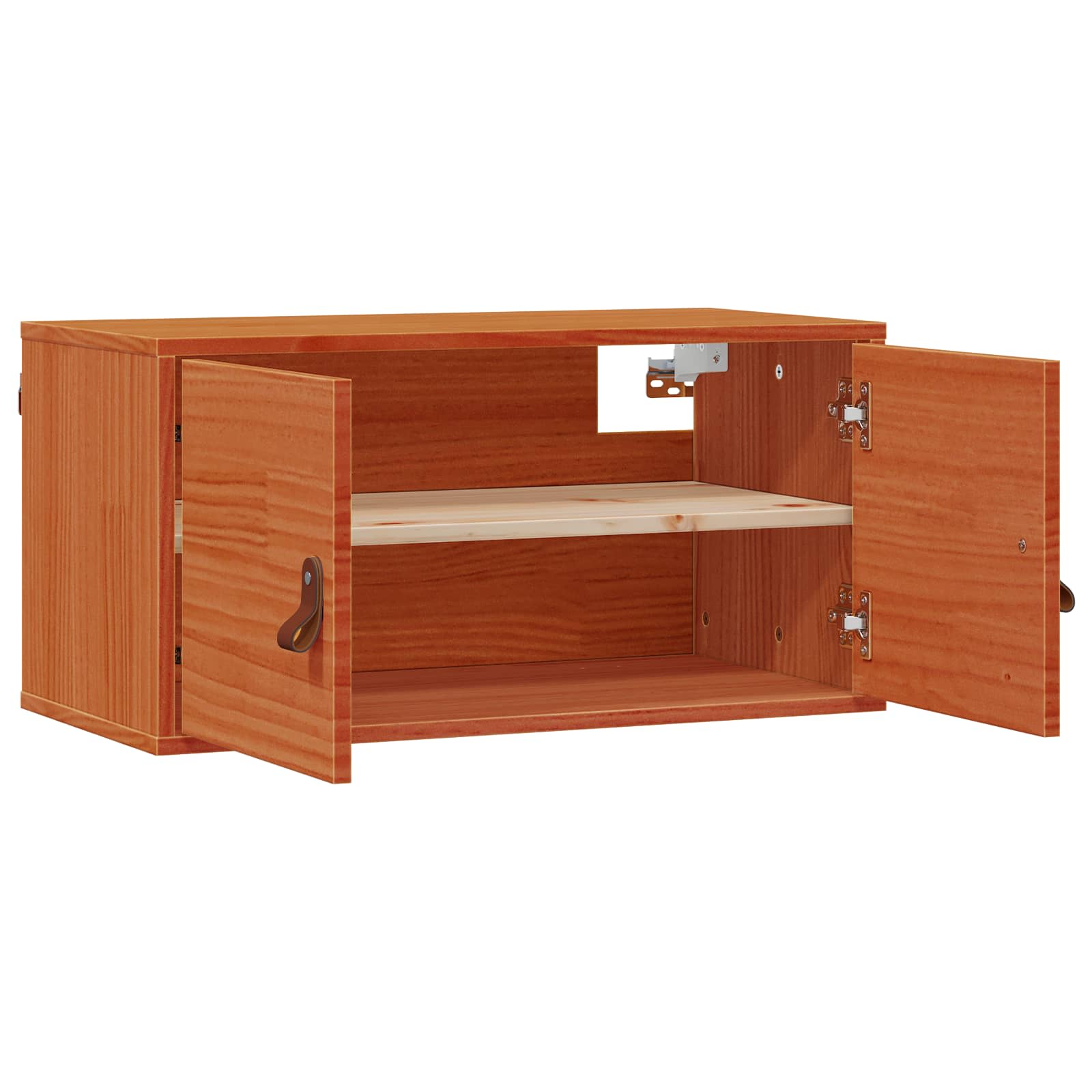 Wandkast 2 pcs Wasbruin 80 x 30 x 30 cm Massief grenenhout is nu te koop bij PeponiXL, paradijselijk wonen!
