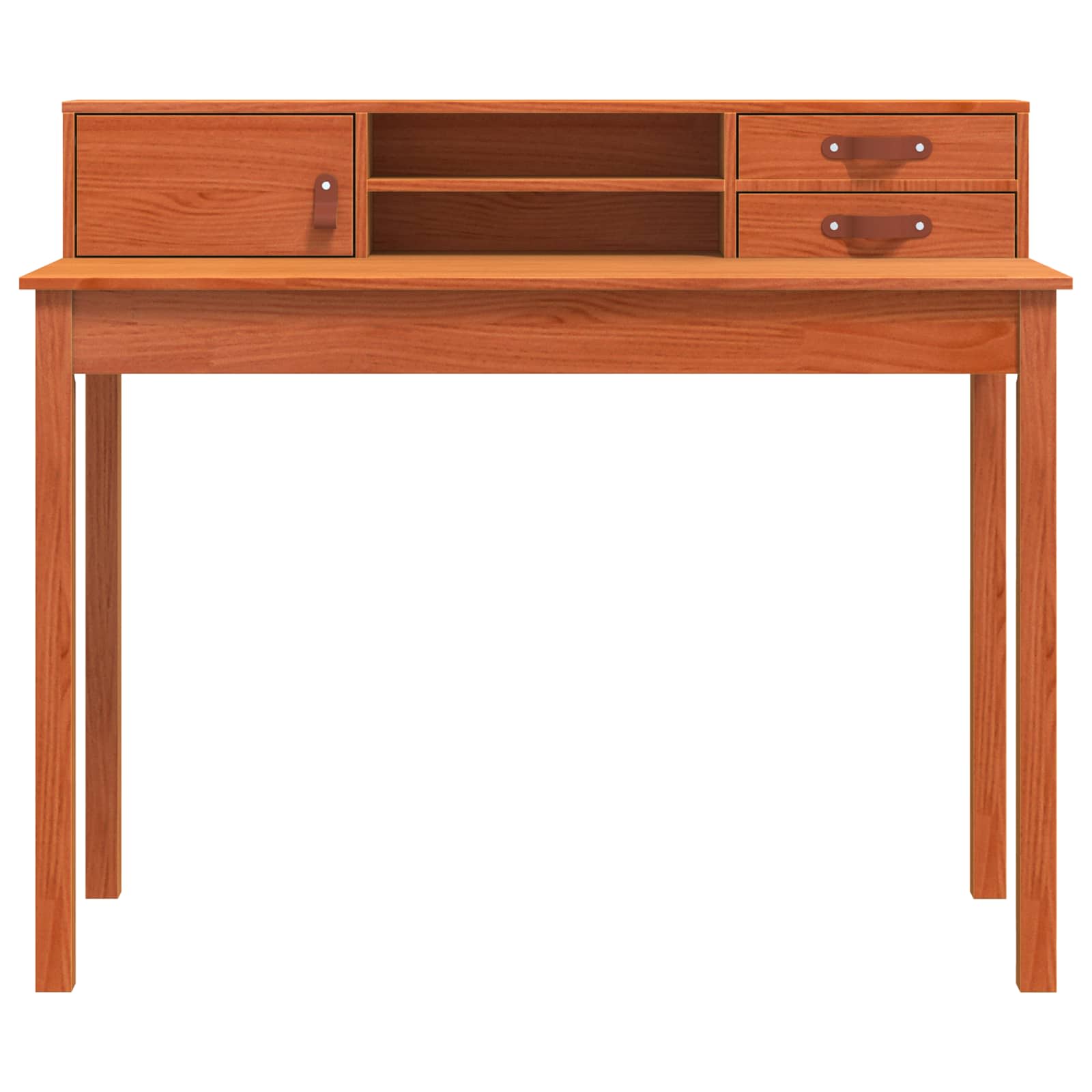 Bureau met lade Wasbruin 110 x 50 x 93 cm Massief Grenen Hout is nu te koop bij PeponiXL, paradijselijk wonen!